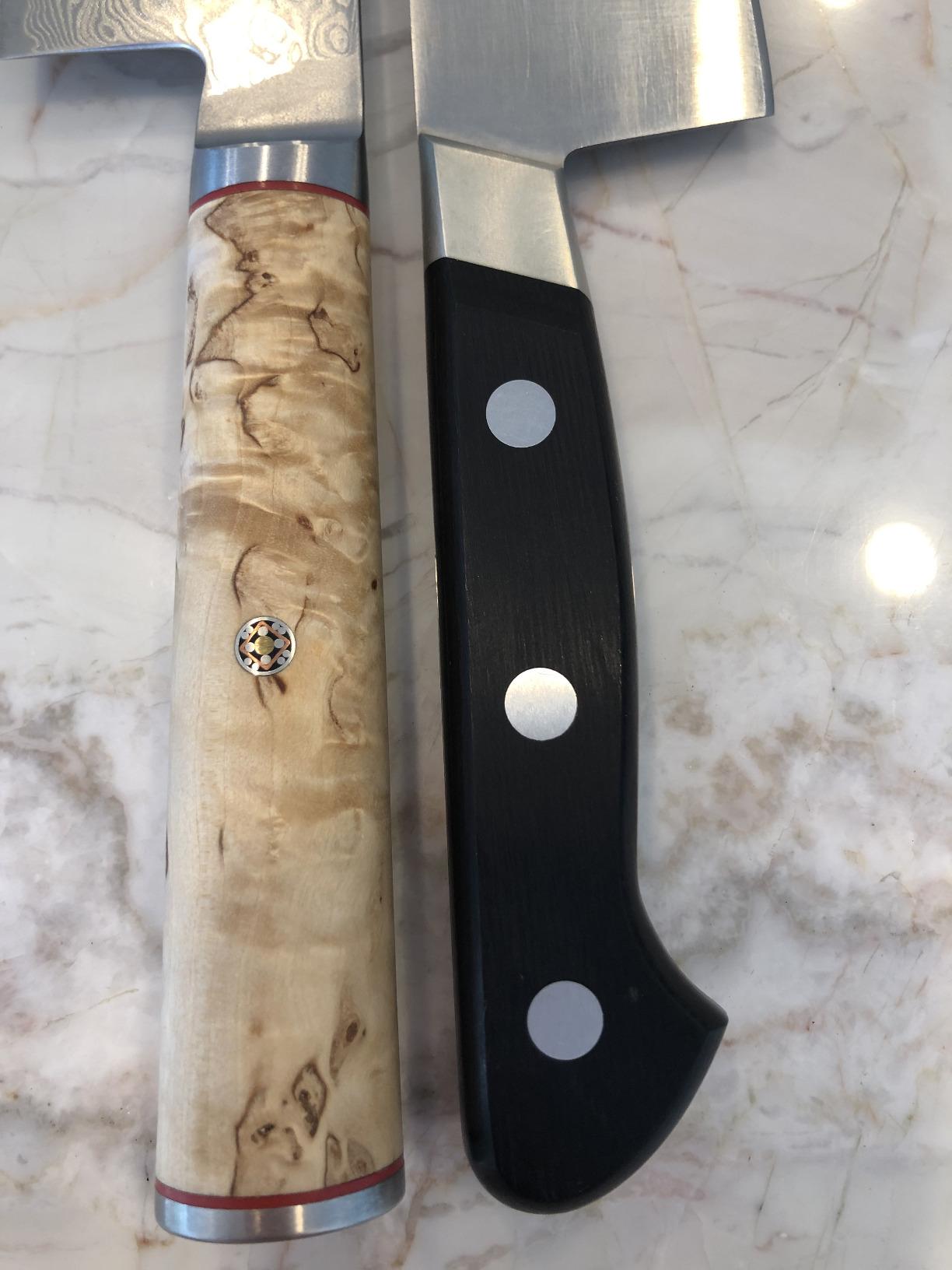 Miyabi Birchwood SG2 Japanese Kiritsuke Knife, 9.5-inch customer photo 2