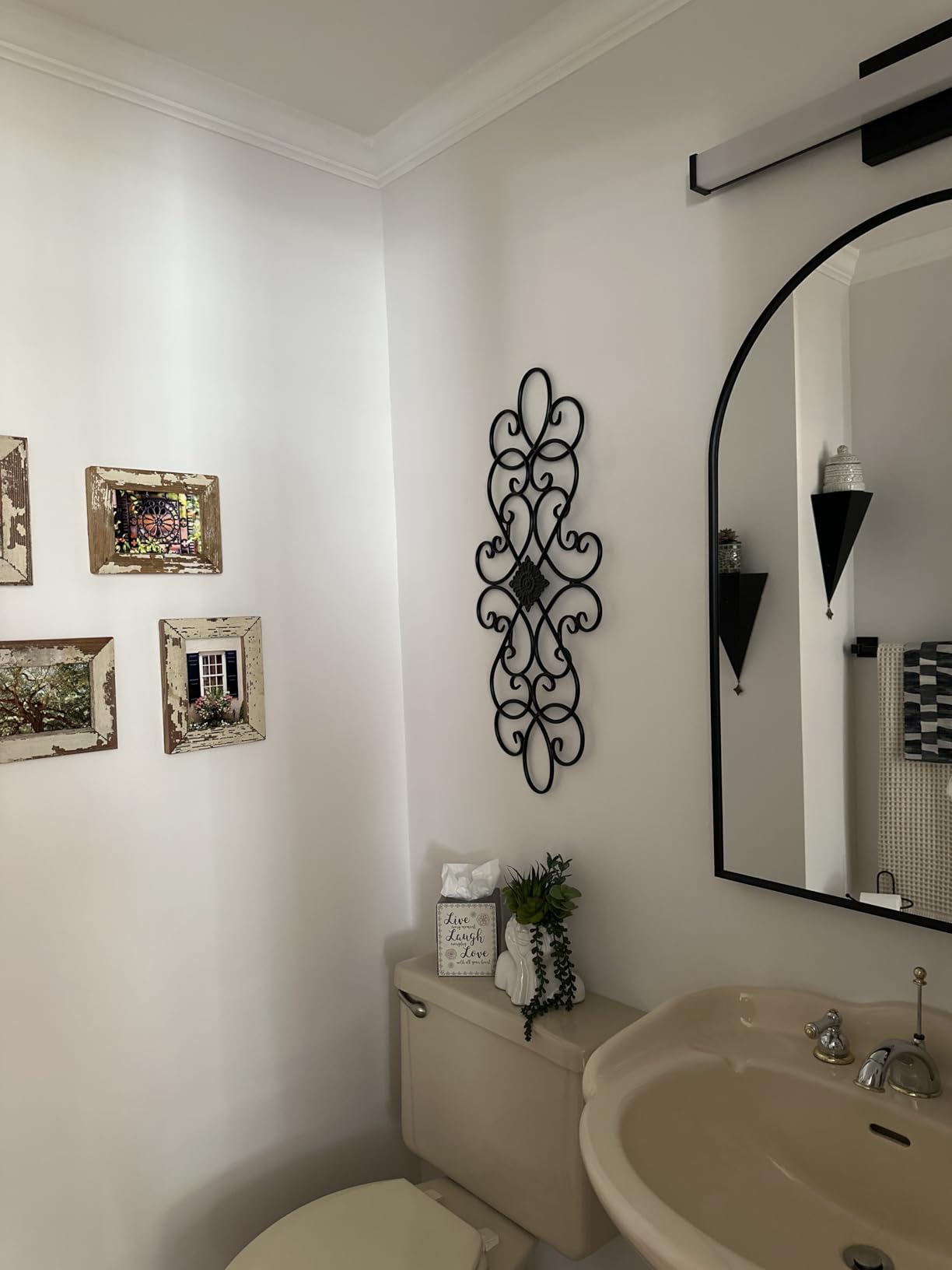 Sintosin Black Wrought Iron Wall Decor 32