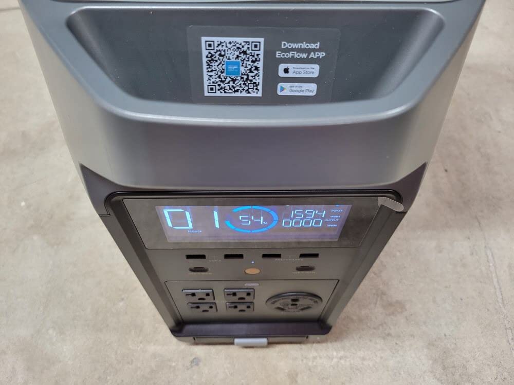 EF ECOFLOW Solar Generator 120V/3.6KWh DELTA Pro with 400W Portable Solar Panel, 23% High Efficiency, 5 AC Outlets, 3600W Portable Power Station for Home Backup Outdoors Camping RV Emergency customer photo 2