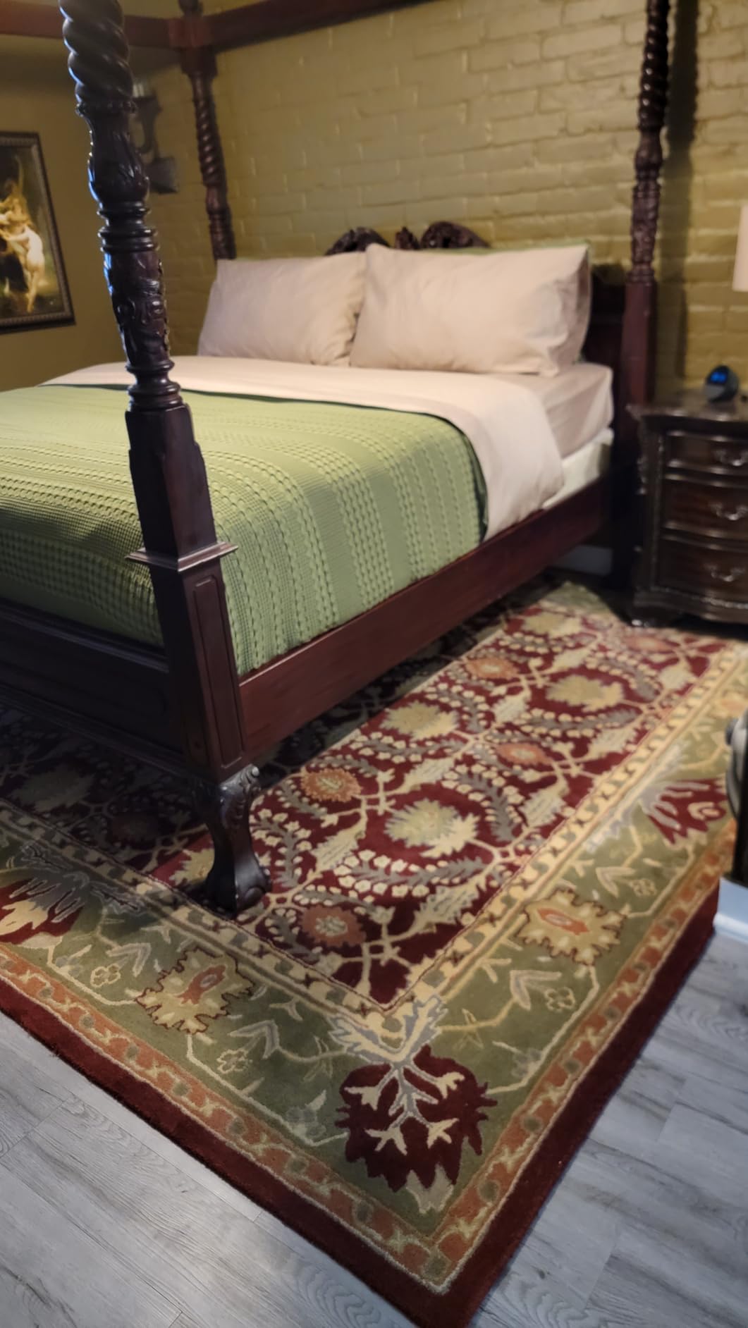 Old Hand Made Morgan Floral Traditional Persian Oriental Woolen Area Rugs (8x10 ft) customer photo 1