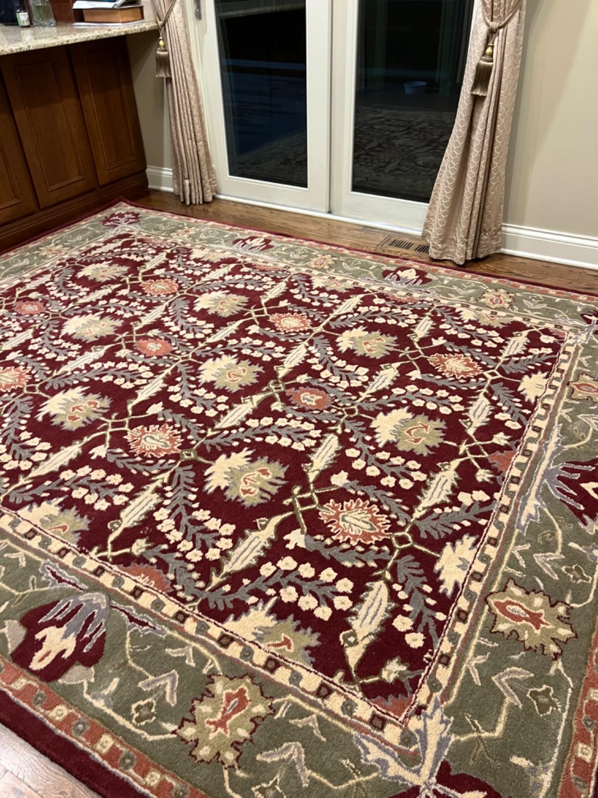 Old Hand Made Morgan Floral Traditional Persian Oriental Woolen Area Rugs (8x10 ft) customer photo 2