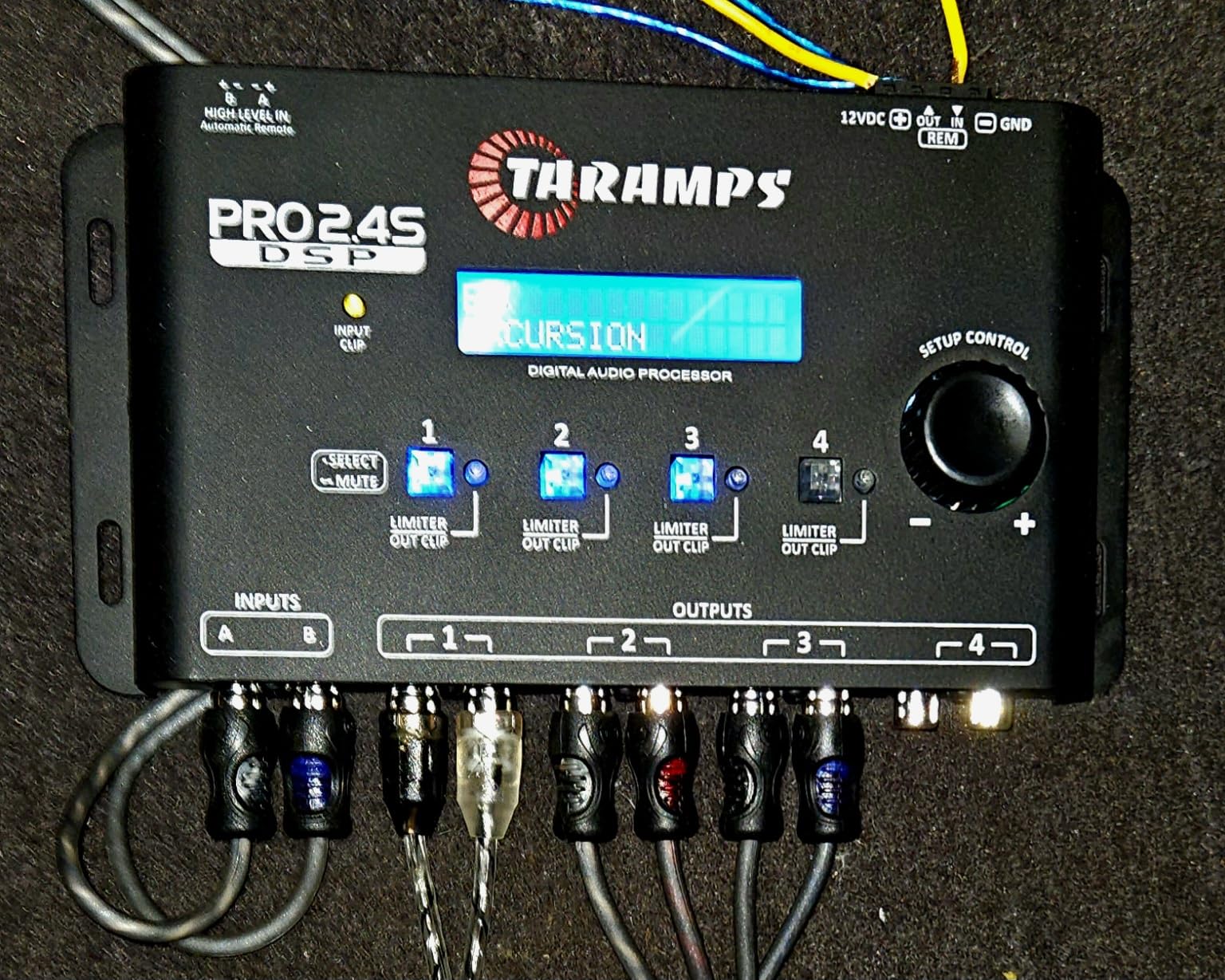 Taramp's Pro 2.4S DSP Crossover full Digital Signal Processor and Equalizer with sequencer 15-band Graphic Equalization 12 preset EQ 2-Channel in and 4-Channel Out customer photo 2