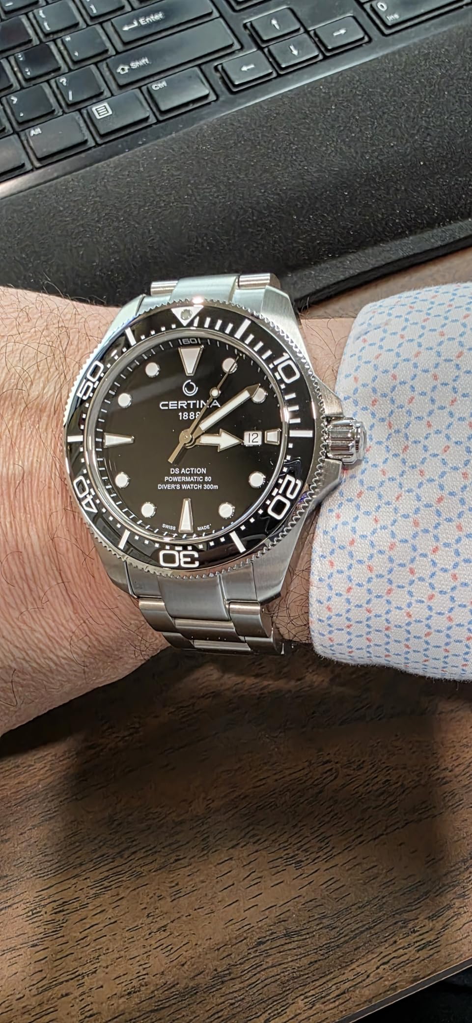 Certina Mens DS ACTION Diver 43mm Stainless Steel Swiss Automatic Diving Watch (C0326071105100) customer photo 1