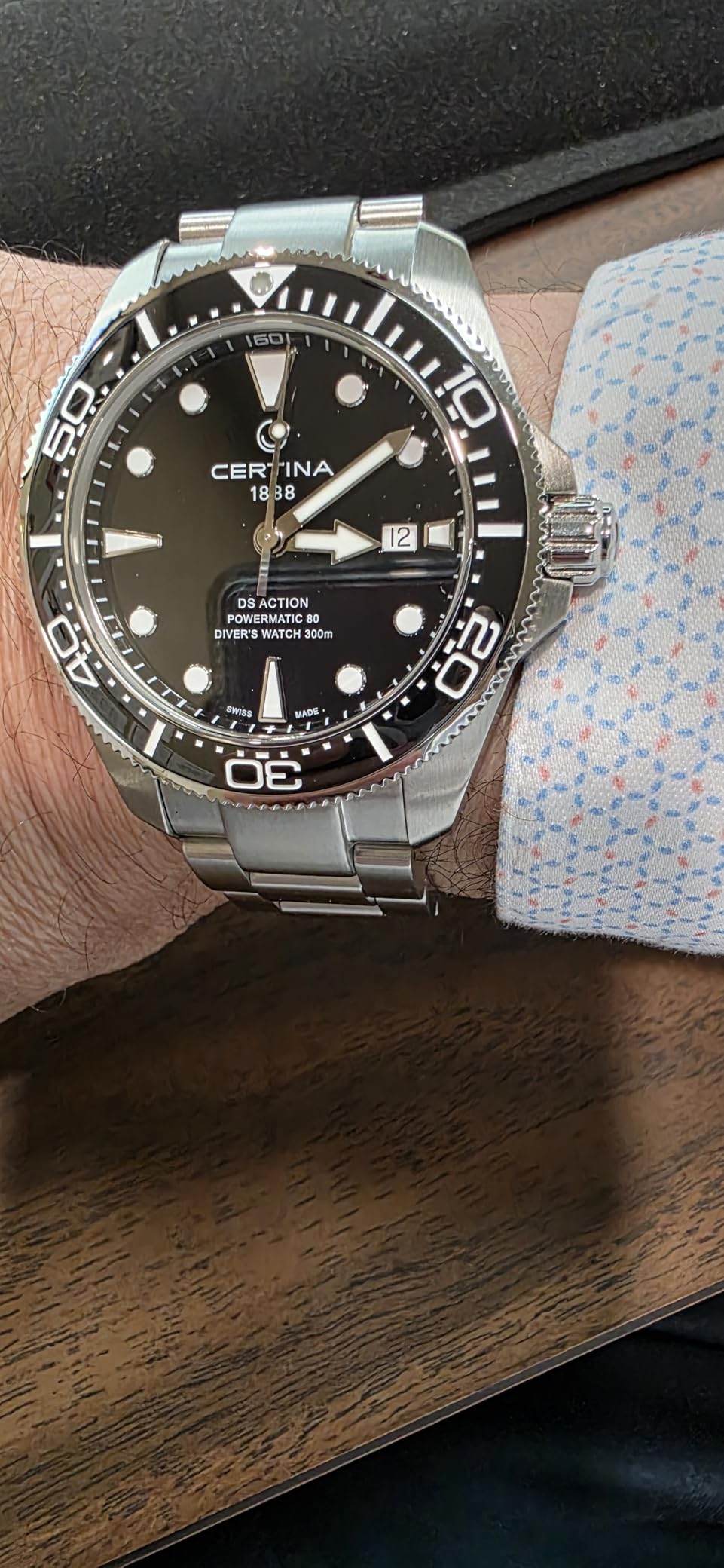 Certina Mens DS ACTION Diver 43mm Stainless Steel Swiss Automatic Diving Watch (C0326071105100) customer photo 2