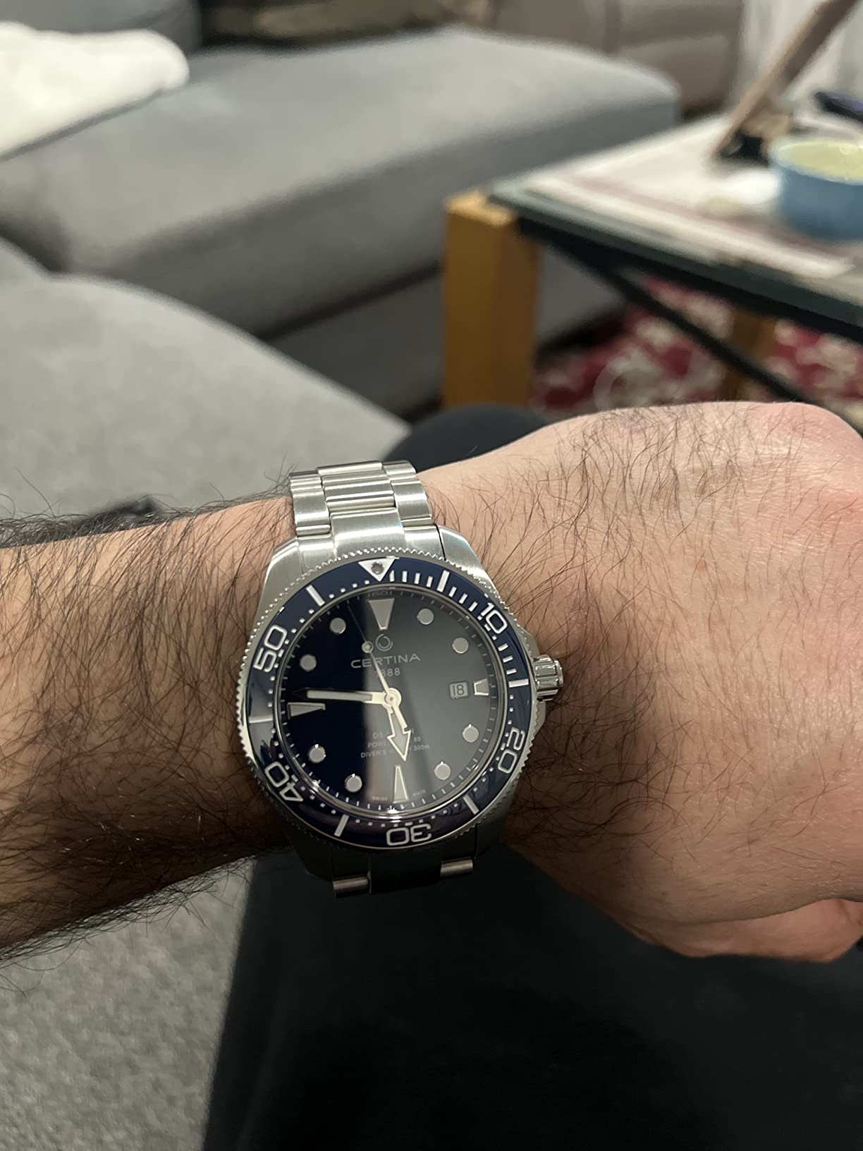 Certina Mens DS ACTION Diver 43mm, Stainless Steel, Swiss Automatic Diving Watch, C0326071104100 customer photo 1