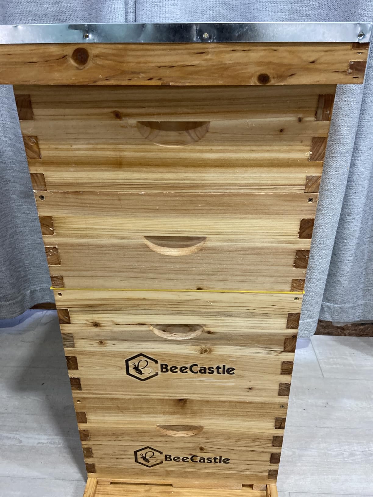 BeeCastle 10 Frame Langstroth Bee Hive Coated with 100% Beeswax Includes Beehive Frames and Waxed Foundations (2 Deep Boxes & 2 Medium Boxes) customer photo 2