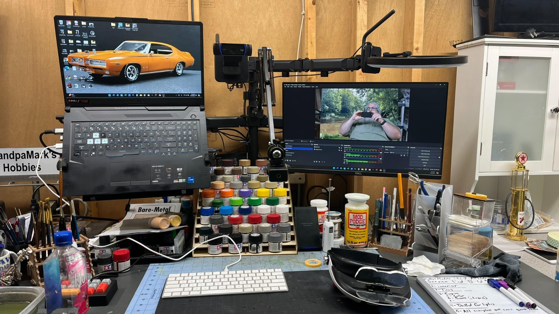 VIVO All-in-One Computer Studio Desk Mount, Mic Boom, Dual Monitor Mount up to 32 inches, Laptop Stand, Livestream Arms Compatible with Cameras, Lighting, Phone/Tablet Adapters, STAND-LIVE2L customer photo 1