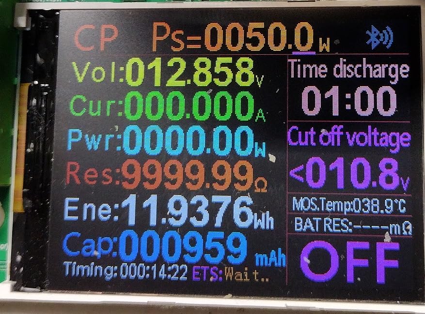 180W DC Electronic Load Tester, USB Load Tester, Lithium Battery Capacity Tester, Color Screen Data Monitoring, Constant Current and Constant Voltage, 4 Working Modes customer photo 2