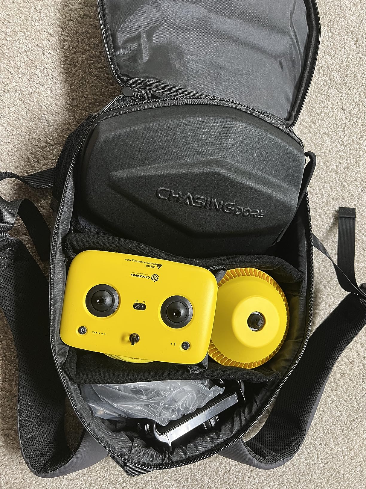 Chasing Dory Underwater Drone - Palm-Sized 1080p Full HD Underwater Drone with Camera for Real Time Viewing, APP Remote Control Green (Yellow) customer photo 2