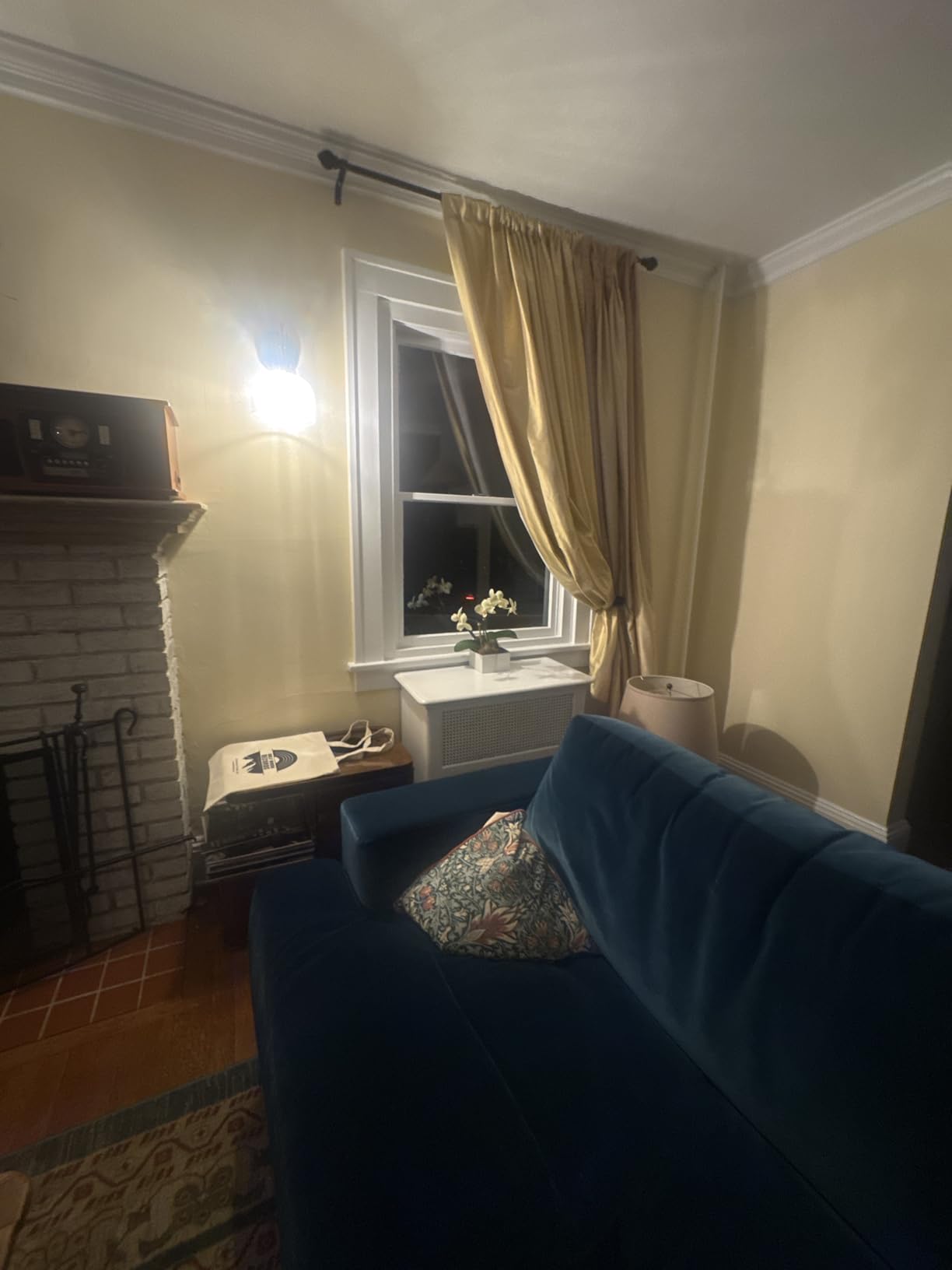 ChadMade 100% Dupioni Silk Curtain - Lightweight, 102 Inches Long, Light Darkening Privacy Protection for Sliding Glass Door, 50Wx102L, 1 Panel, Silver Gray customer photo 2