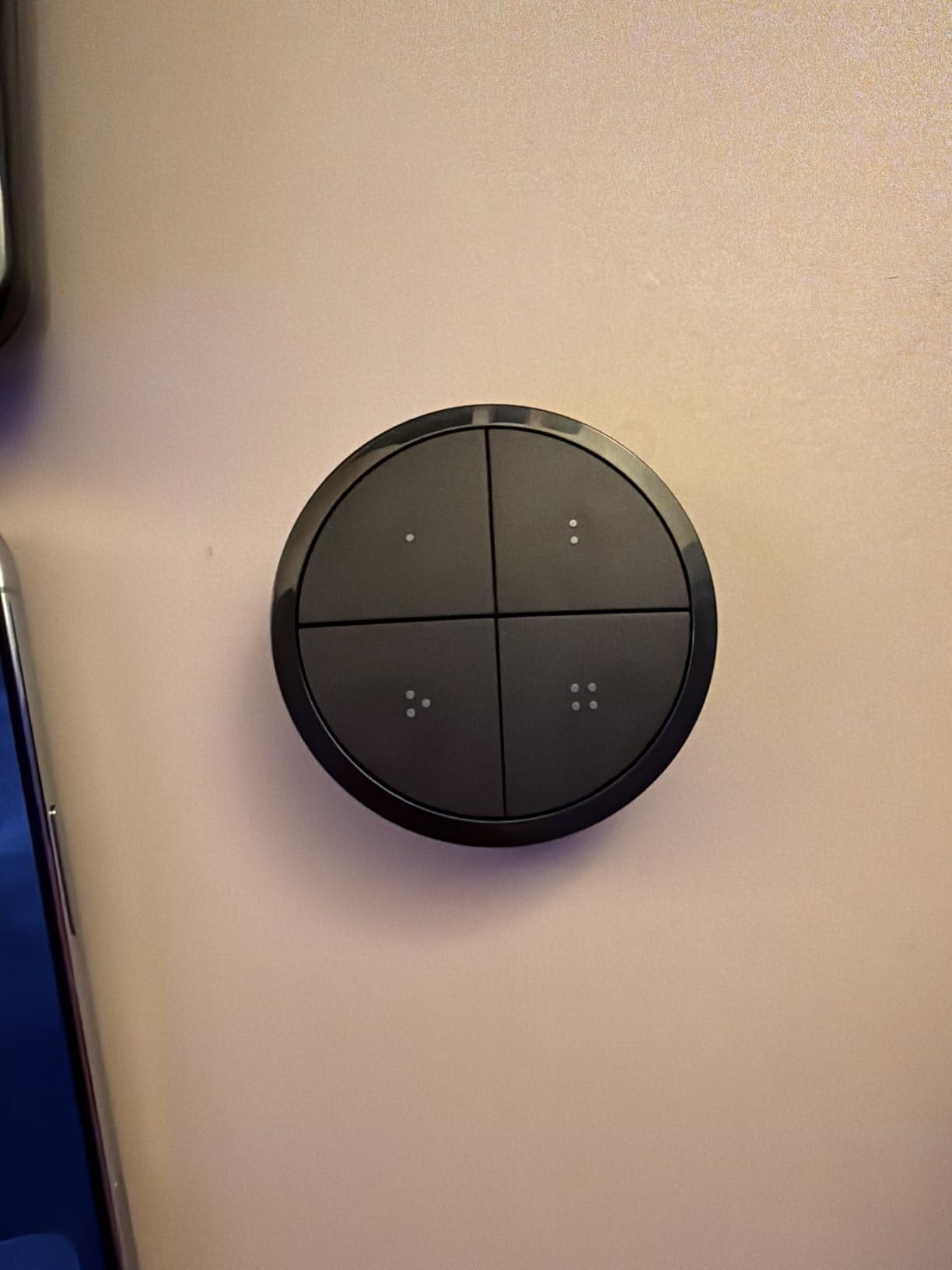 Philips Hue Wall Tap Dial Light Switch, Portable, White - 1 Pack - Requires Lights and Bridge - Smart Home - Easy, No-Wire Installation customer photo 1