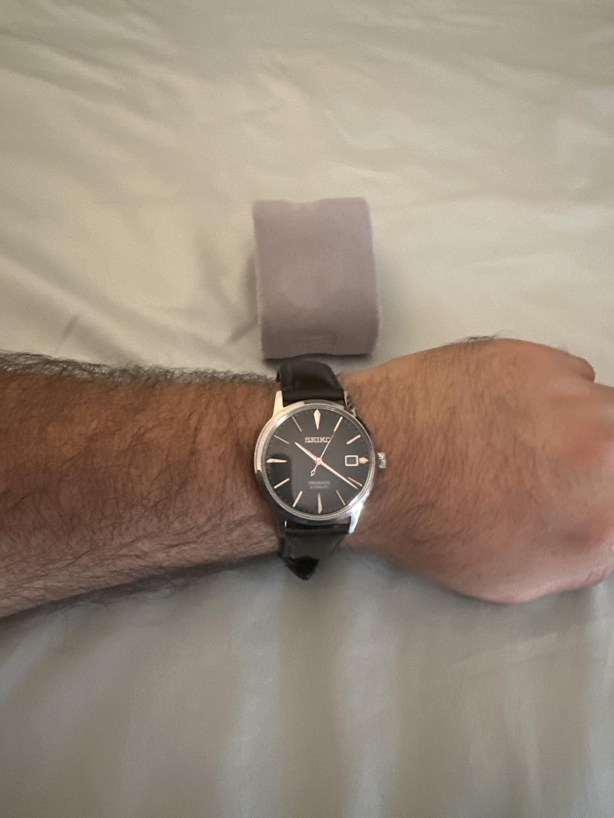 SRPJ17 Automatic Watch for Men - Presage Collection - Gray/Brown Dial with Date Calendar, Stainless Steel - Water-Resistant 50M customer photo 2