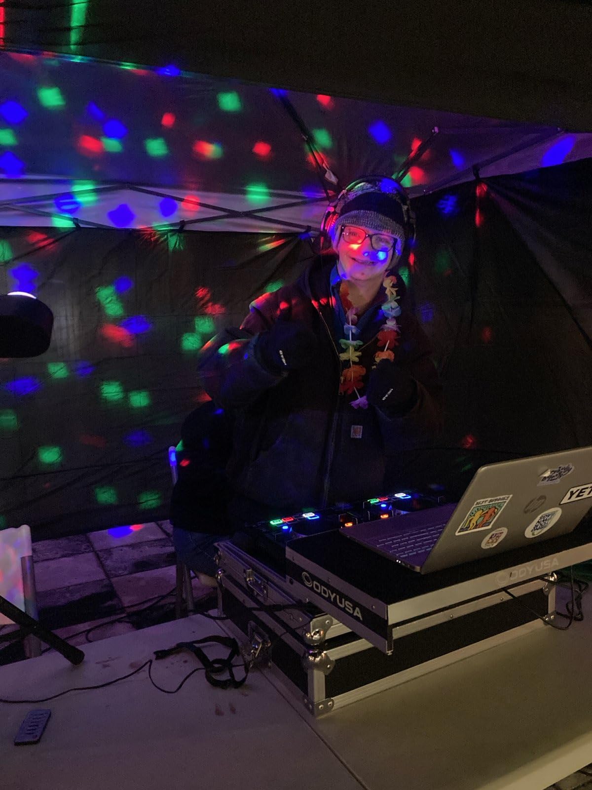 DJ Lights with Stand, 5 in 1 Party Bar Light Set with Rotating Ball, Strobe, UV, Colorful LED Par Light and Pattern customer photo 1