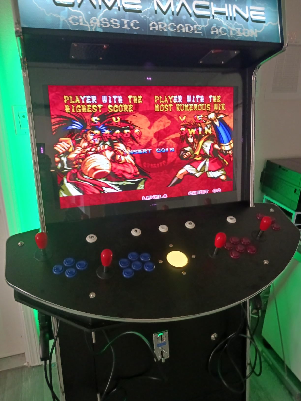 Top Us Video Arcades 4 Player Games 4600 Games 32 inch Screen Black Full Size Commercial Grade Upright Standup Arcade Machine with 2 Game Guns Included customer photo 1