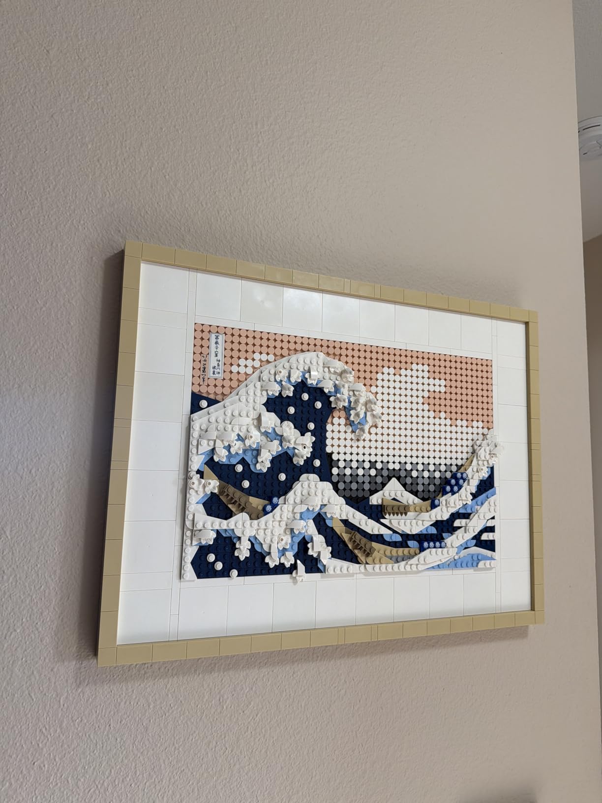 LEGO Art Hokusai The Great Wave Framed Japanese Wall Art Building Set - Unique Wall Decor for Home, Room, or Office - Fun Activity for Adults, Ages 18+ - Gift for Men and Women - 31208 customer photo 2