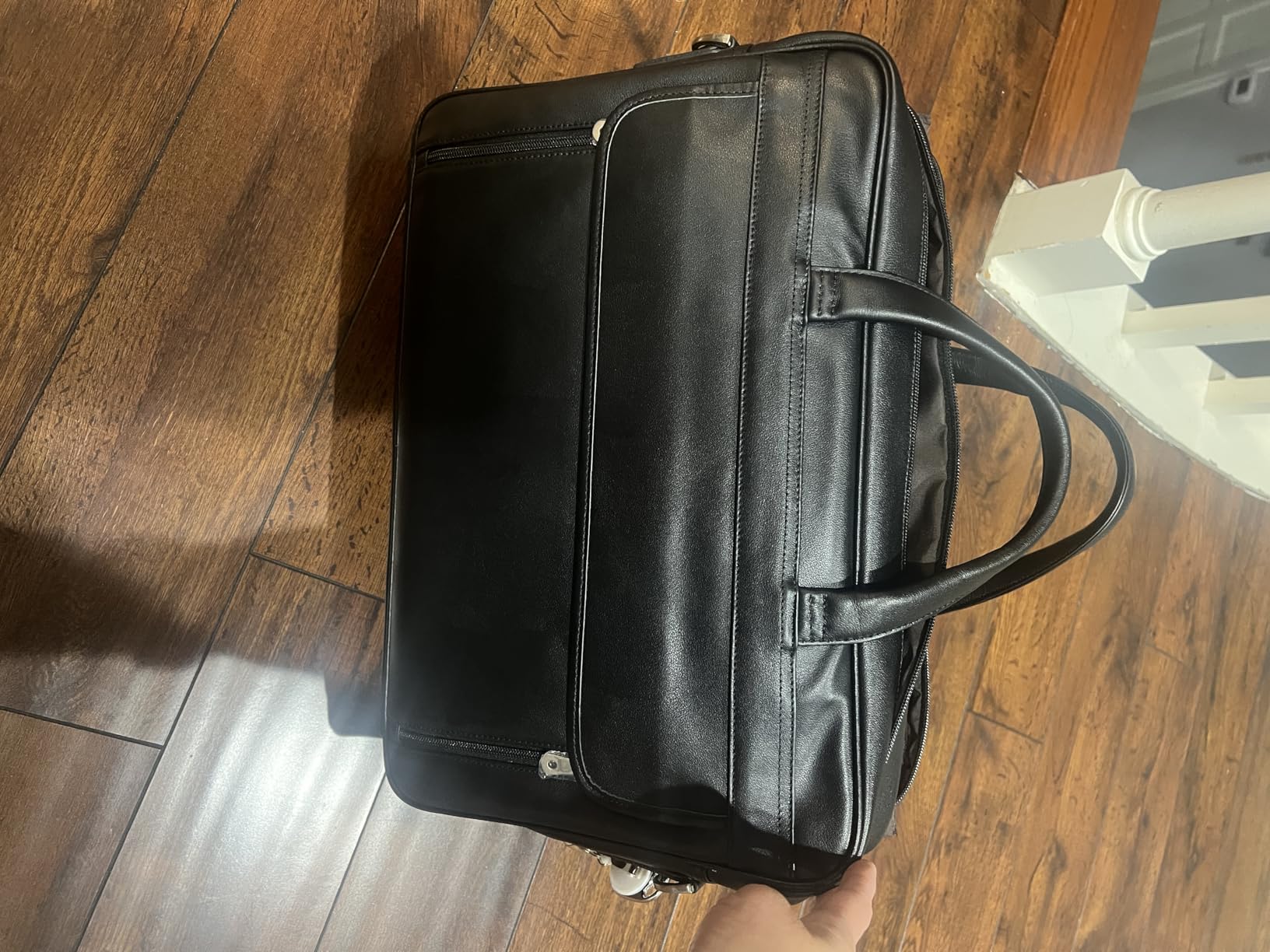 Masa Kawa Leather Briefcase for Men 15.6