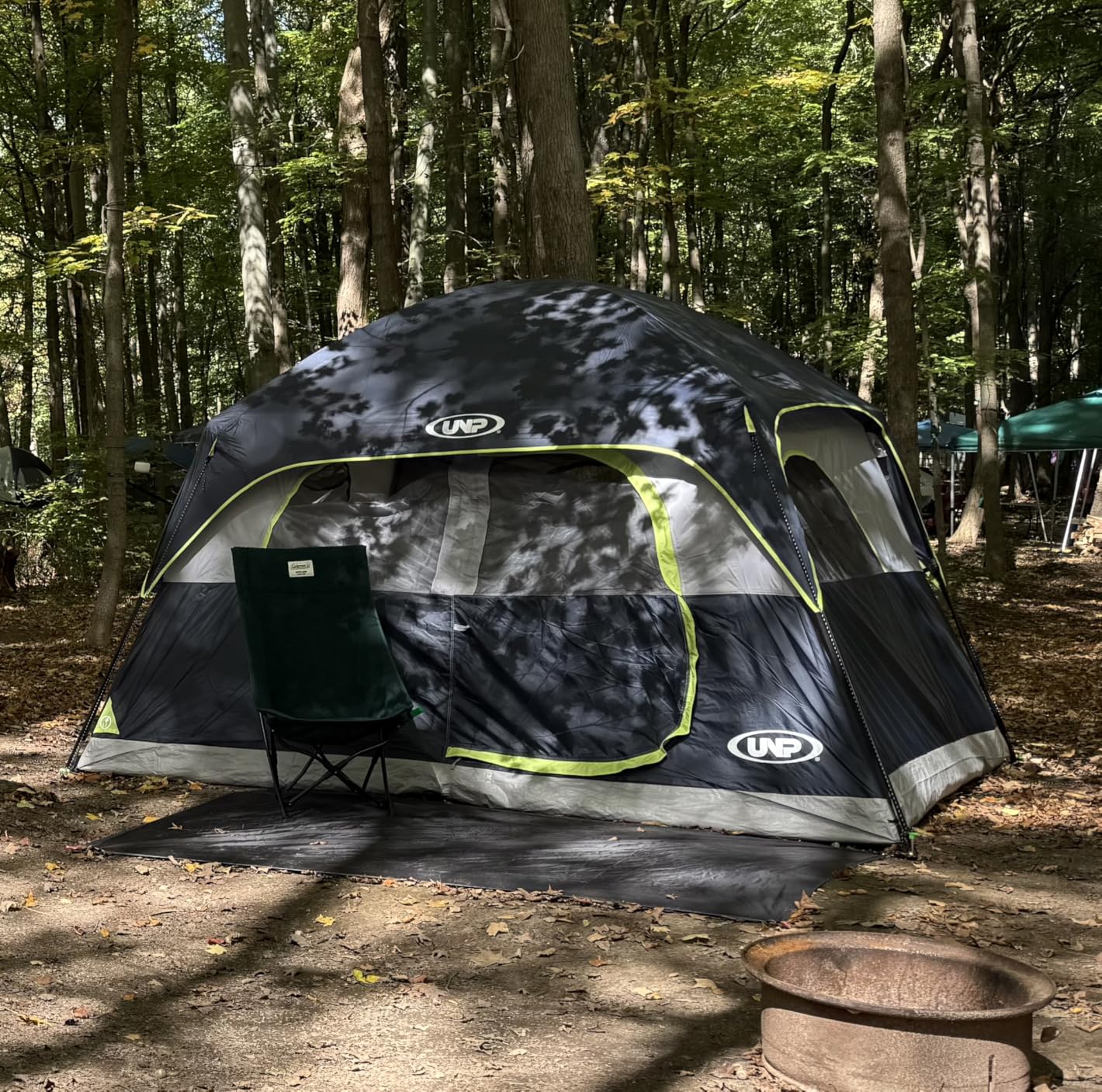 UNP Tents 6 Person Waterproof Windproof Easy Setup, Double Layer Family Camping Tent with 1 Mesh Door & 5 Large Mesh Windows - 10'X9'X78in(H) customer photo 2
