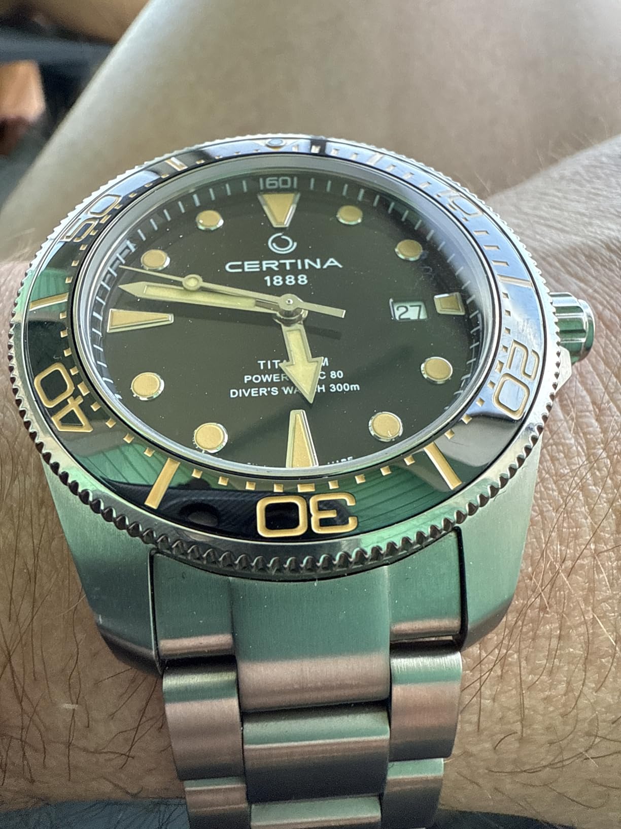 Certina Mens DS ACTION Diver 43mm Titanium Swiss Automatic Diving Watch (C0326074405100) customer photo 1