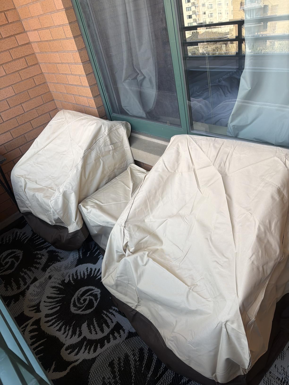 Loriano Patio Furniture Covers Set, 3 Piece Outdoor Furniture Cover Waterproof, 600D Heavy Duty Lawn Furniture Covers Set customer photo 1