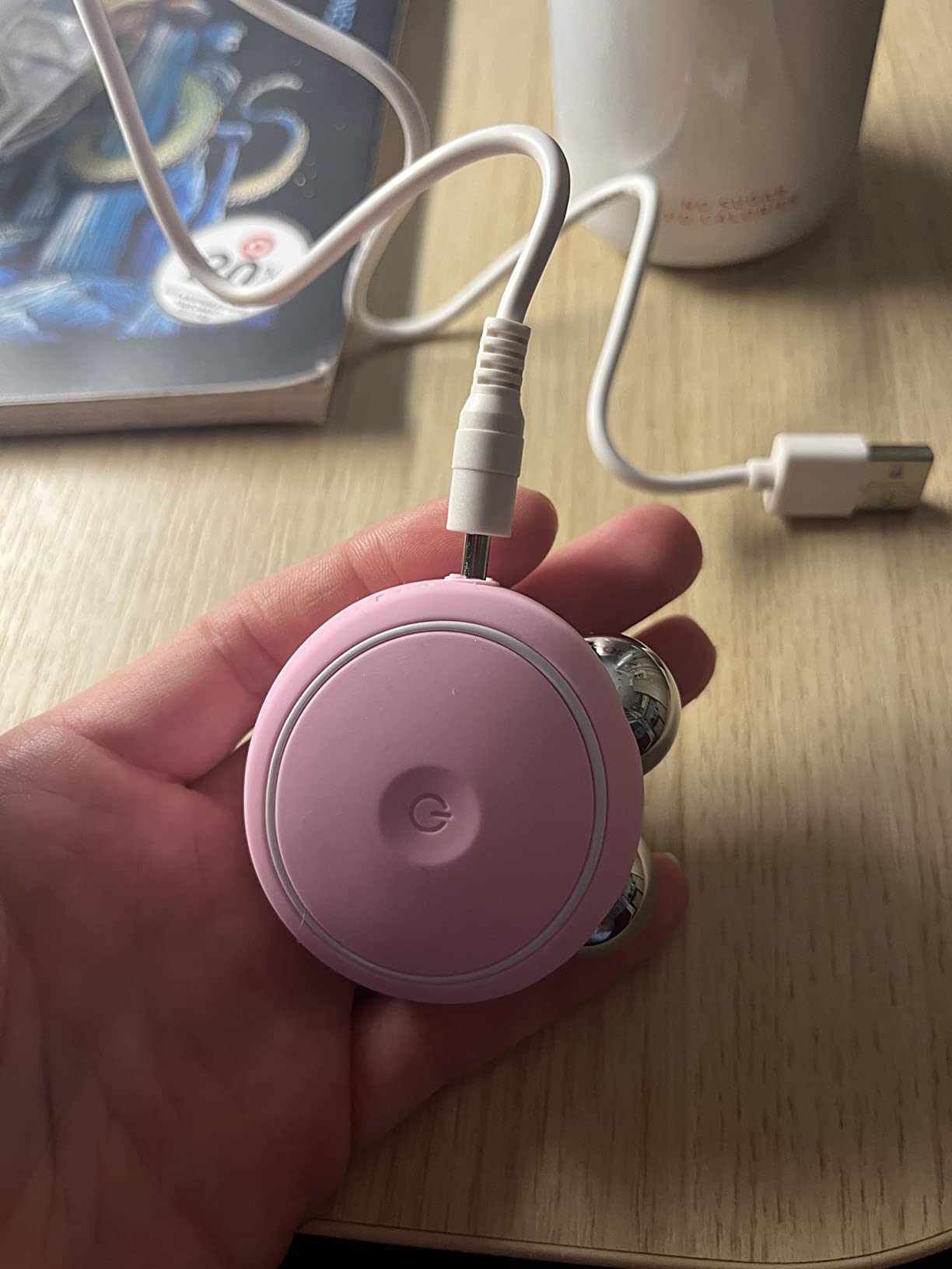 Firm & Fabulous BEAR mini + Serum Serum Serum 1 Oz Anti aging Starter Kit- Microcurrent Facial Device- Instant Face Lift- Double Chin Eliminator- Facial Skin Care Products- Gift Set- Pearl Pink customer photo 1