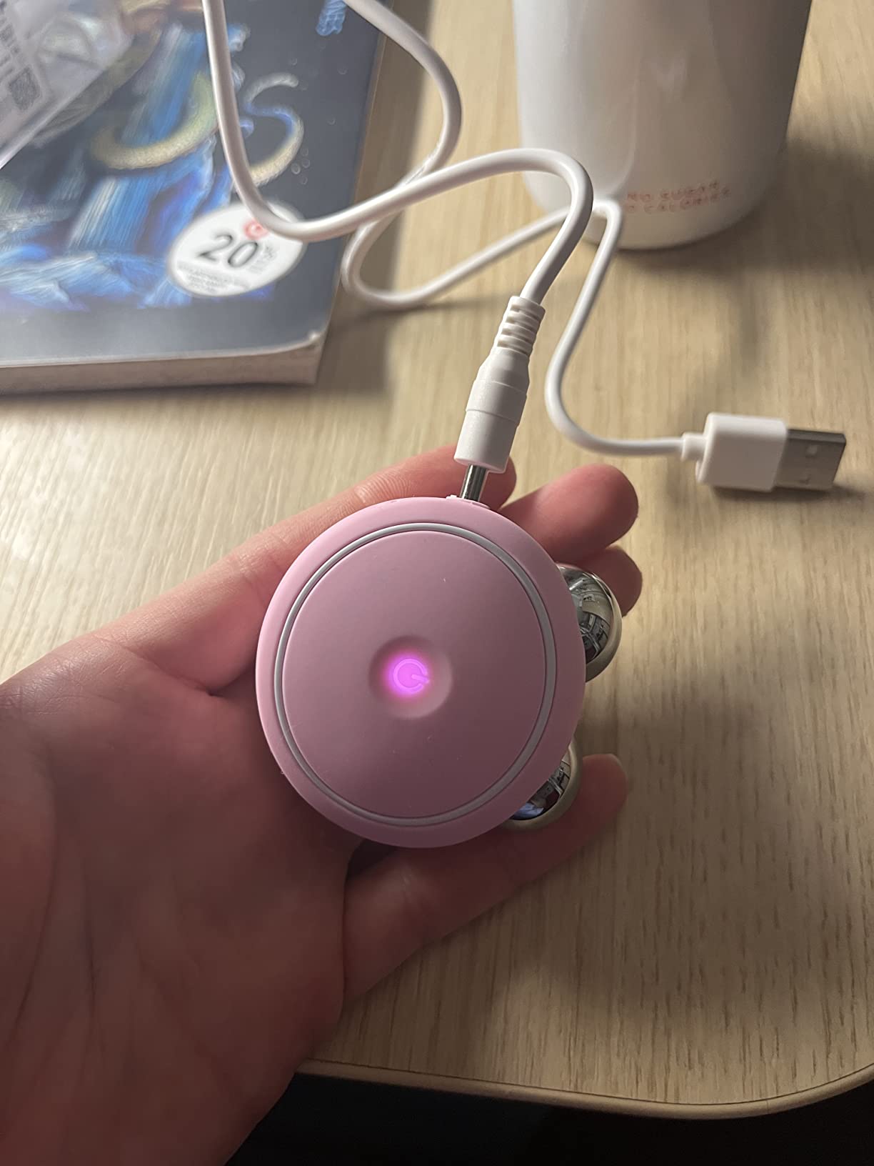 Firm & Fabulous BEAR mini + Serum Serum Serum 1 Oz Anti aging Starter Kit- Microcurrent Facial Device- Instant Face Lift- Double Chin Eliminator- Facial Skin Care Products- Gift Set- Pearl Pink customer photo 2