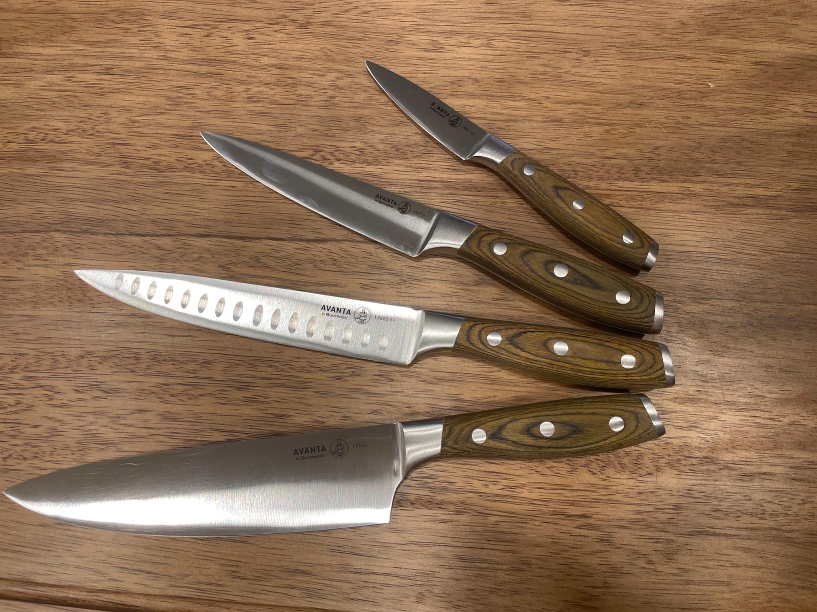 Messermeister Avanta Forged 10-Piece Pakkawood Knife Block Set - Oprah's Favorite Things - German X50 Stainless Steel customer photo 1