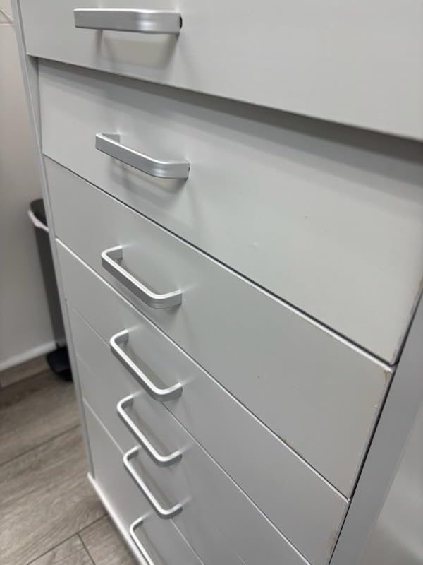 forimo Medical Dental Assistant's Mobile Cabinet Alabama Cart Utility Cart 7 Drawer W/Side Shelf. Professional Utility cart for Medical or Dental Instruments Storage. customer photo 1