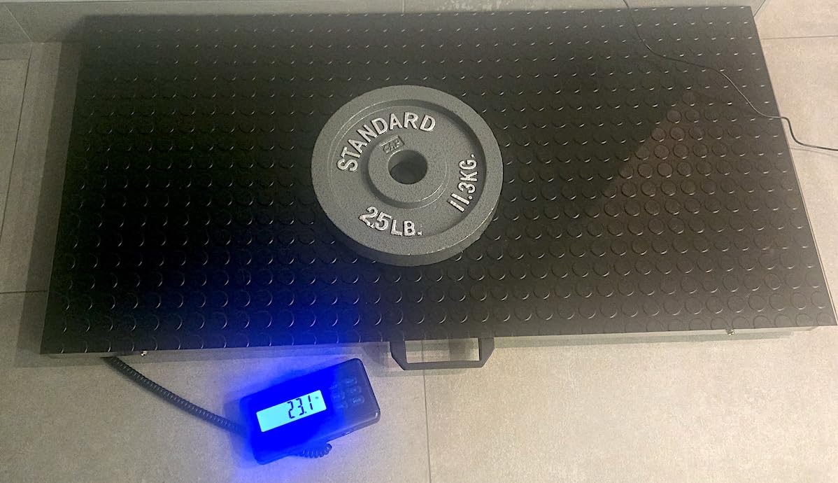 Houseables Dog Scale, Dog Scale for Large Breed, Pet, 440 LB, Livestock, Pet Weight, Animal, Veterinary, Sheep, Goat, Pig, Heavy Duty, Digital, 41x21 Platform customer photo 3