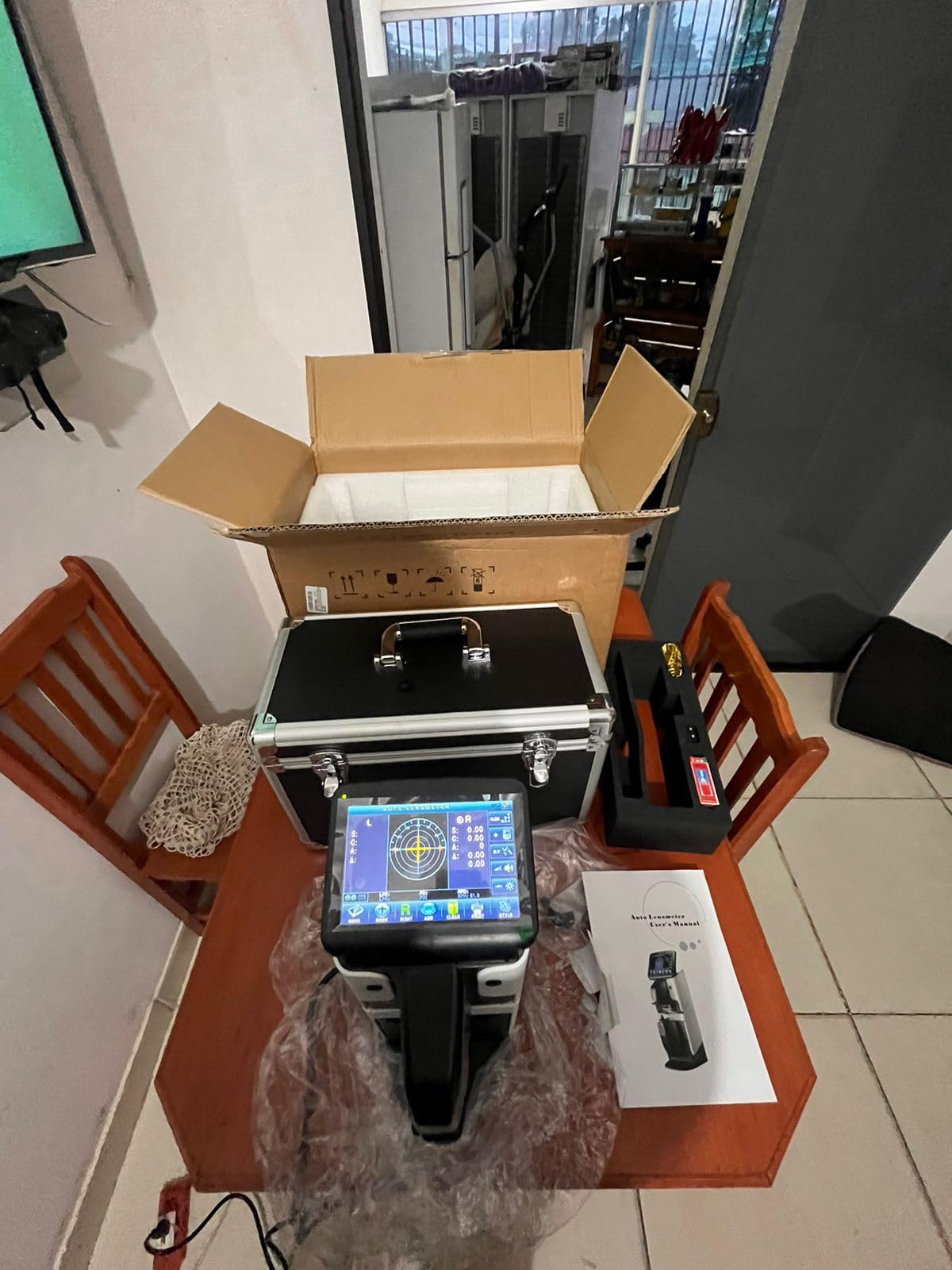 LCD Lensometer Focimeter Lens Meter 7-inch Screen Touch Screen Focimeter New Digital Auto PD UV Printer PD Meter JD-2600A customer photo 1