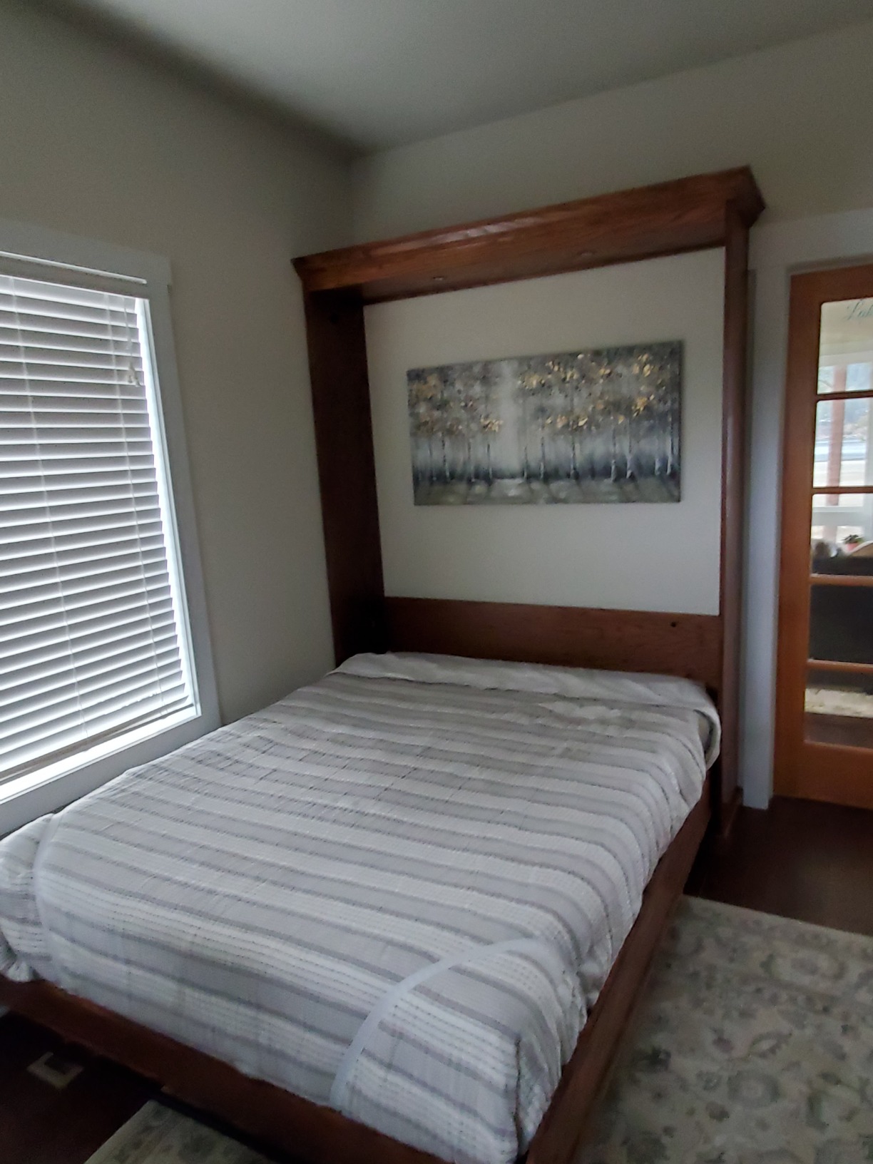 V-inspire art, 30x60 Inch Modern Impressionist Tree art 100% Hand Painted Canvas Wall art Oil Painting Large Paintings Gray Wall Decoration Acrylic Paint Knife Painting customer photo 2