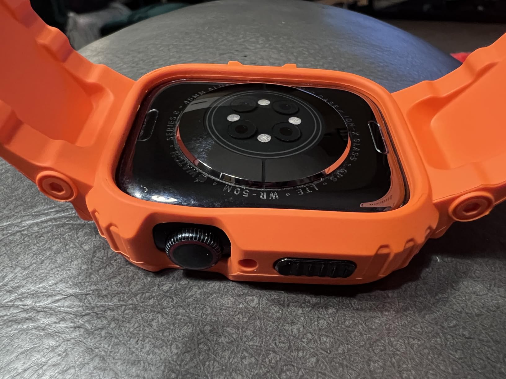 amBand M1 Sport Case Band for Apple Watch Ultra 3/2/1, Shockproof & Scratch Resistant Rugged Bumper with 9H Tempered Glass Screen Protector customer photo 2