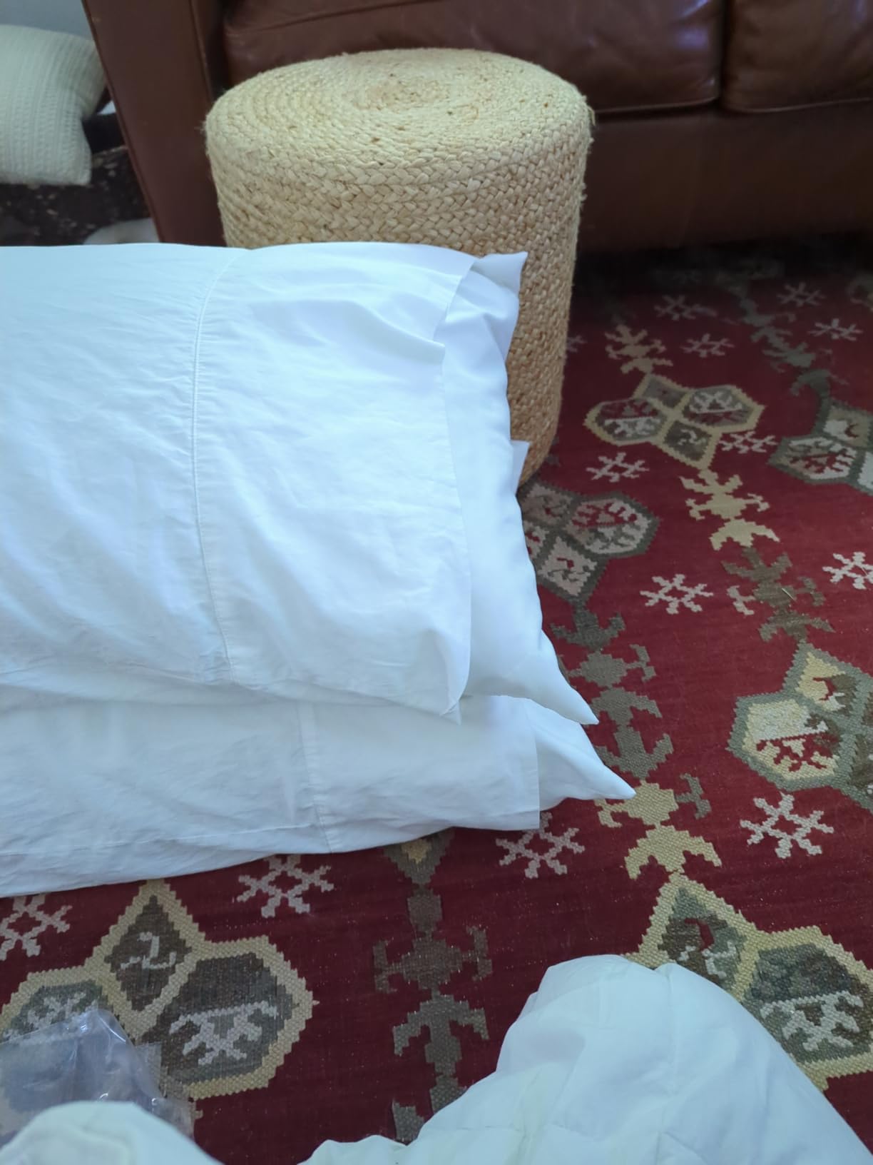 Signature Hemmed Pillowcase Set - King, Mineral - Luxury 100% Organic Cotton - Buttery Soft and Breathable - Softer with Every Wash - 2 Pillowcases Included customer photo 1