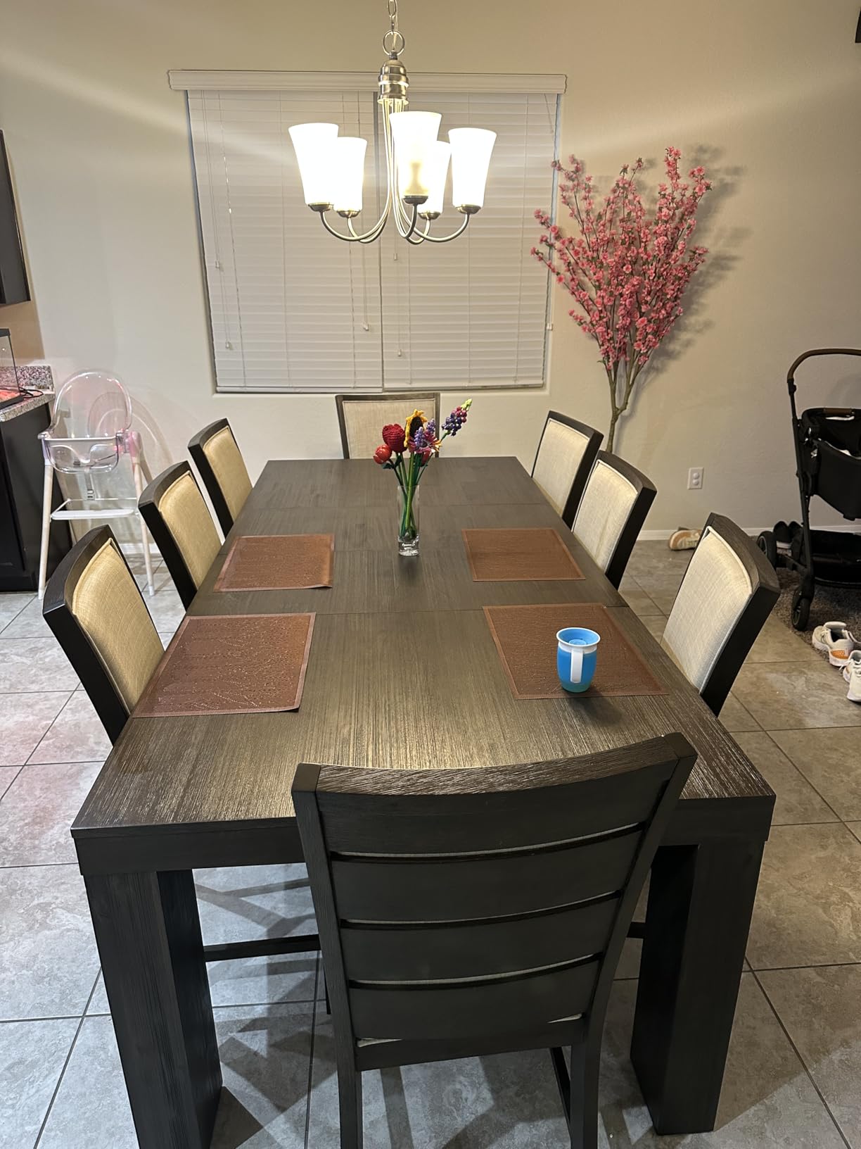 HUAESIN 6.5ft Artificial Cherry Blossom Tree with 32 Branches, Pink Silk Flowers for Home, Wedding, Party, Office Decor customer photo 1