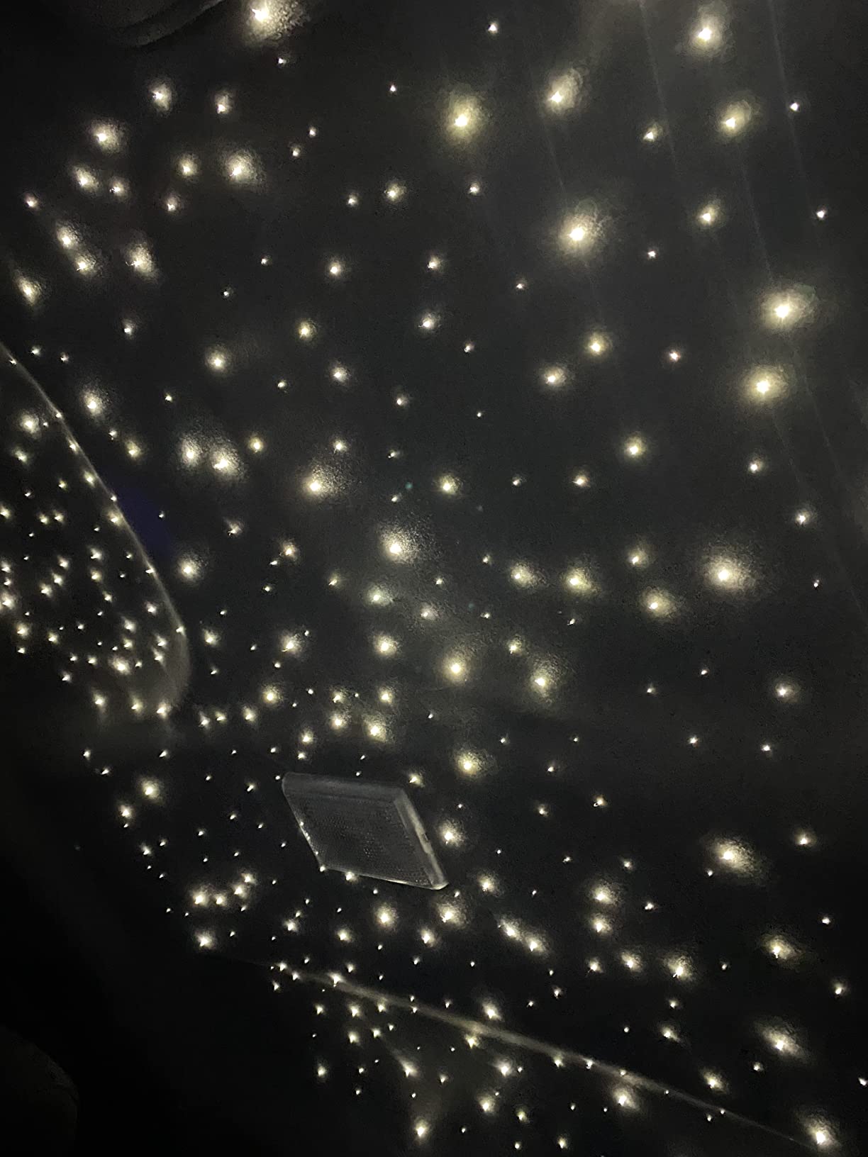 FIREWORK Starlight Headliner Kit, Fiber Optic Lights 10W RGBW Twinkle+Music Sync Effect+APP+Remote, 550pcs 13.1ft/4m 0.03in/0.75mm Fiber Cable for Star Lights for Car/EV & Home Theater Ceiling customer photo 2