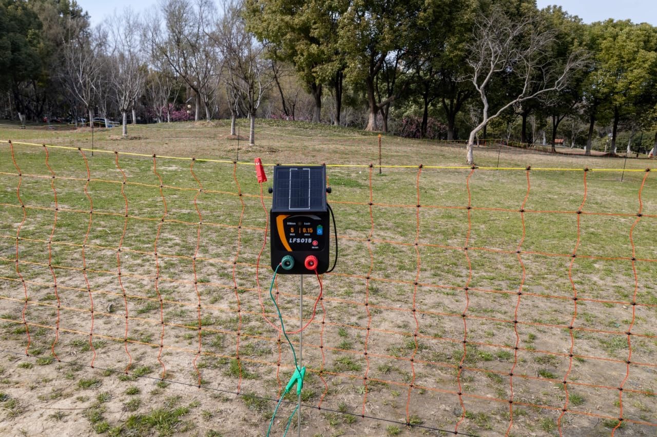 Lydite Solar Electric Fence Charger - 5 Miles Range 20 Acres 0.15 Stored Joules Energizer in Lithium Battery 1.8W Solar Panel customer photo 1