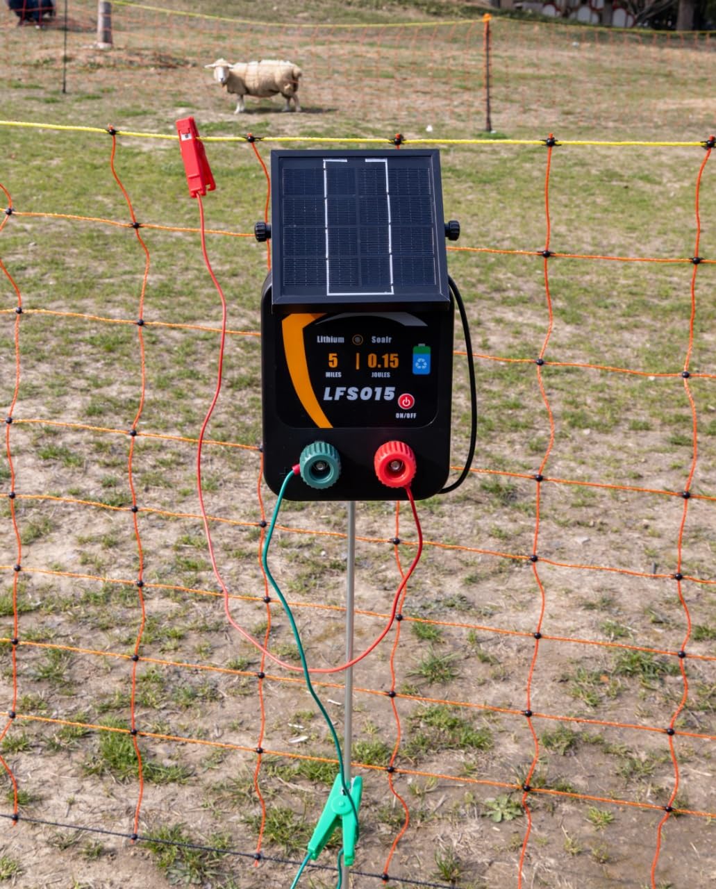 Lydite Solar Electric Fence Charger - 5 Miles Range 20 Acres 0.15 Stored Joules Energizer in Lithium Battery 1.8W Solar Panel customer photo 2