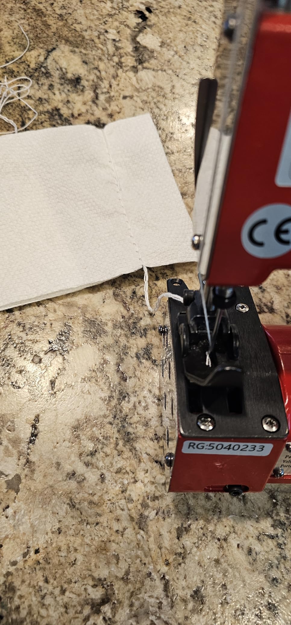 Electric Bag Sewing Machine - Ind. Handheld Bag Closer & Closing Stitcher GK9-900 for Woven Rice & Leather Bags customer photo 2