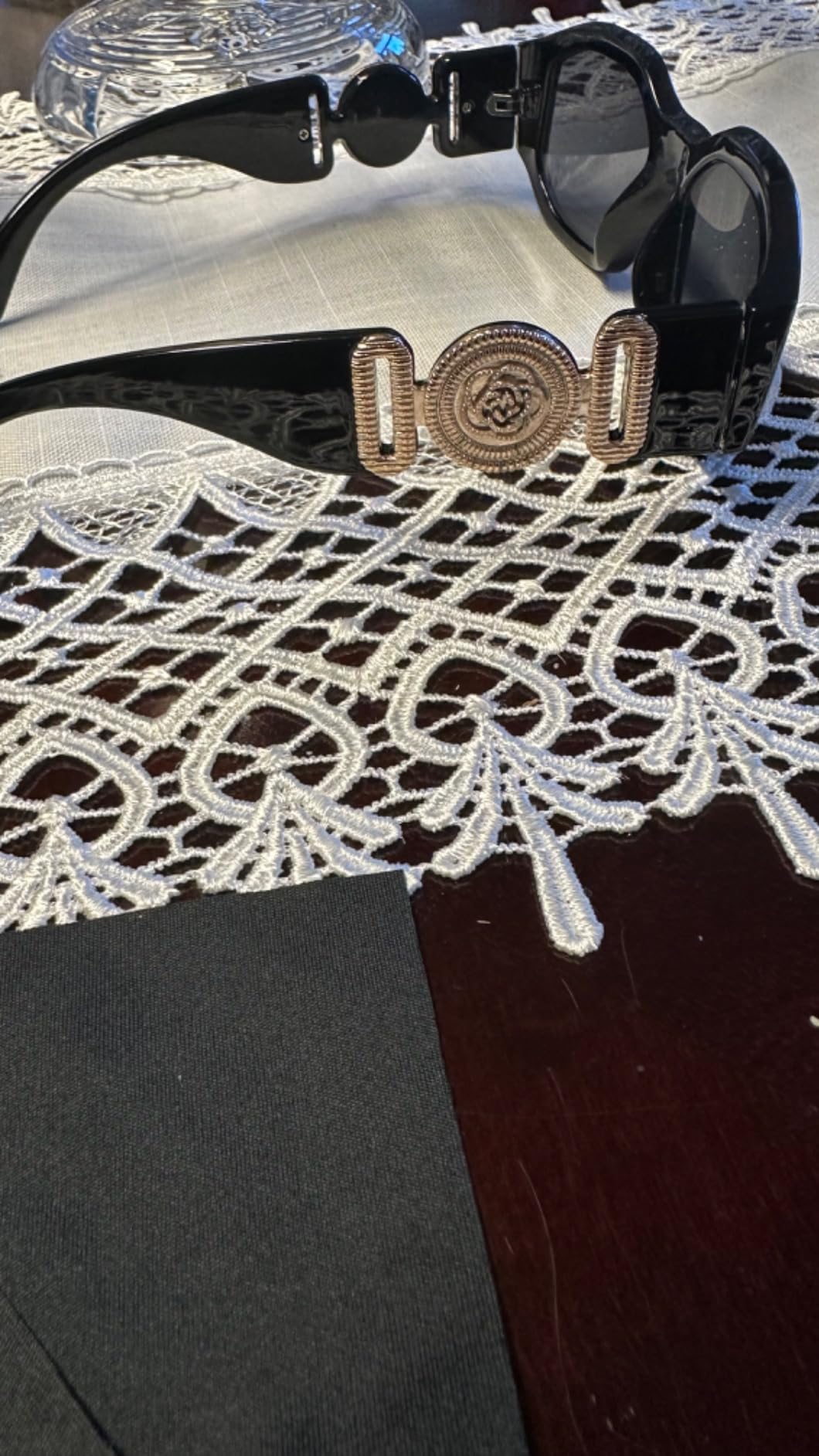 Balenciaga BB0105O 001 Eyeglasses Women's Black/Gold Full Rim 54mm customer photo 1