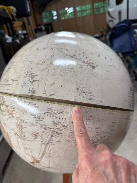 Replogle World Globe with Stand 16 Inch Floor Globe - Antique, Raised Relief Globes Made In USA customer photo 3
