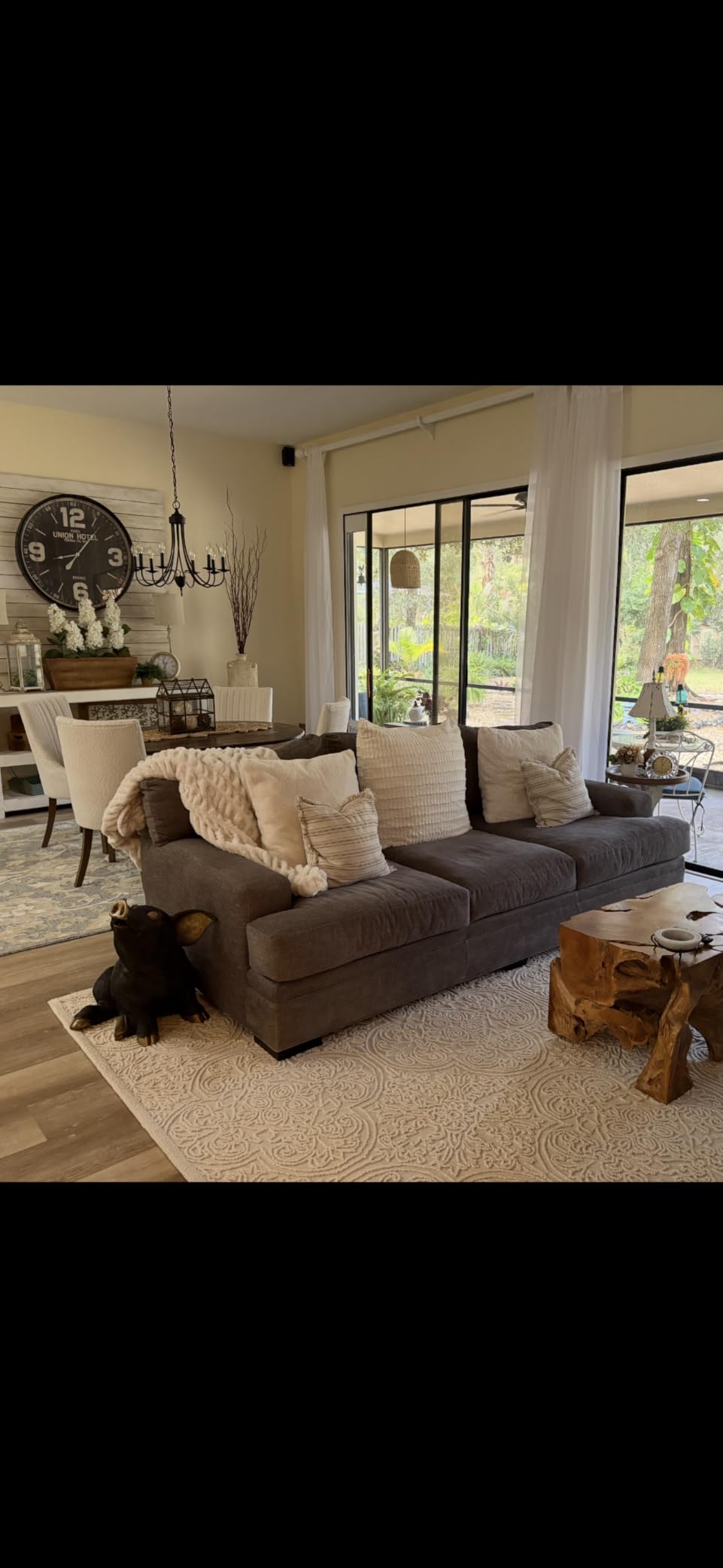 SAFAVIEH Trace Collection Area Rug - 9' x 12', Ivory & Green, Handmade Wool (TRC101Y) customer photo 1