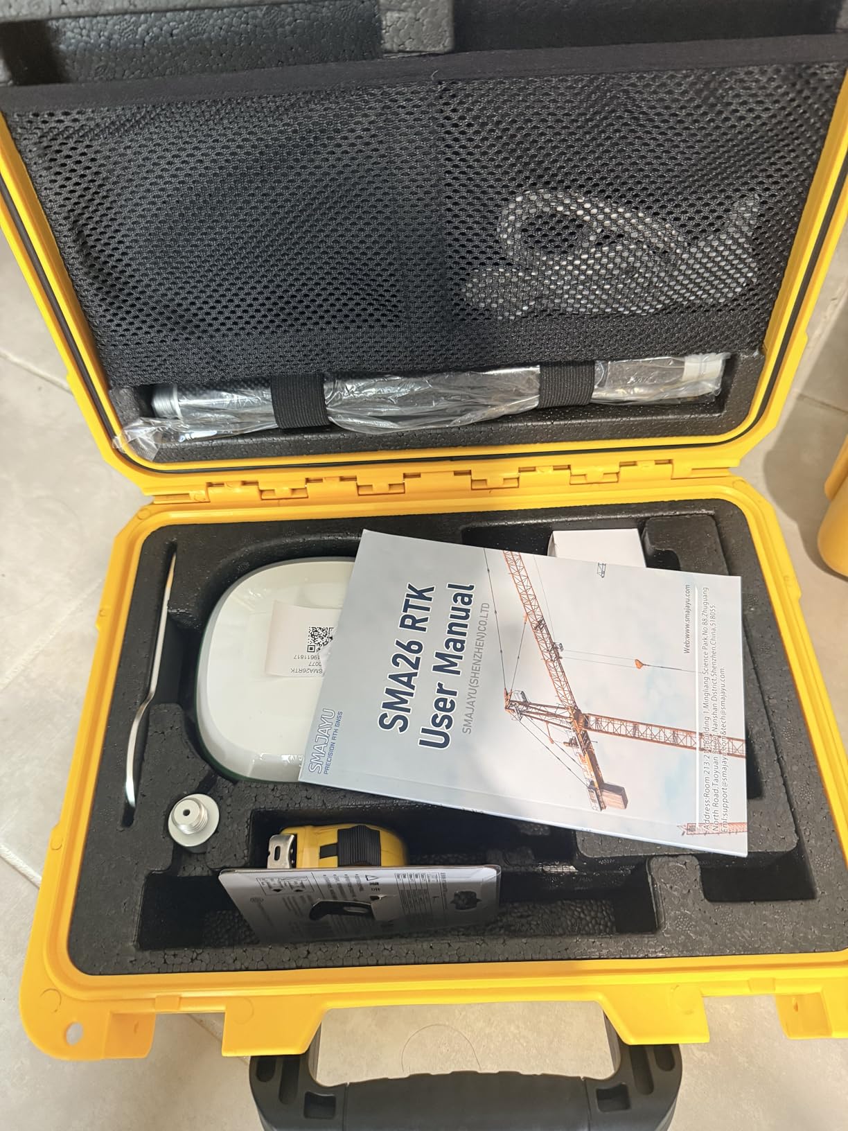 SMA26 Plus GNSS Receivers Base&Rover RTK GPS Land Survey Equipment with Permanent Survey Software, 1cm Accuracy, PPP/NTRIP/UHF Radio/BT Connectivity,IP67 Waterproof, Ideal for Construction and Mapping customer photo 2