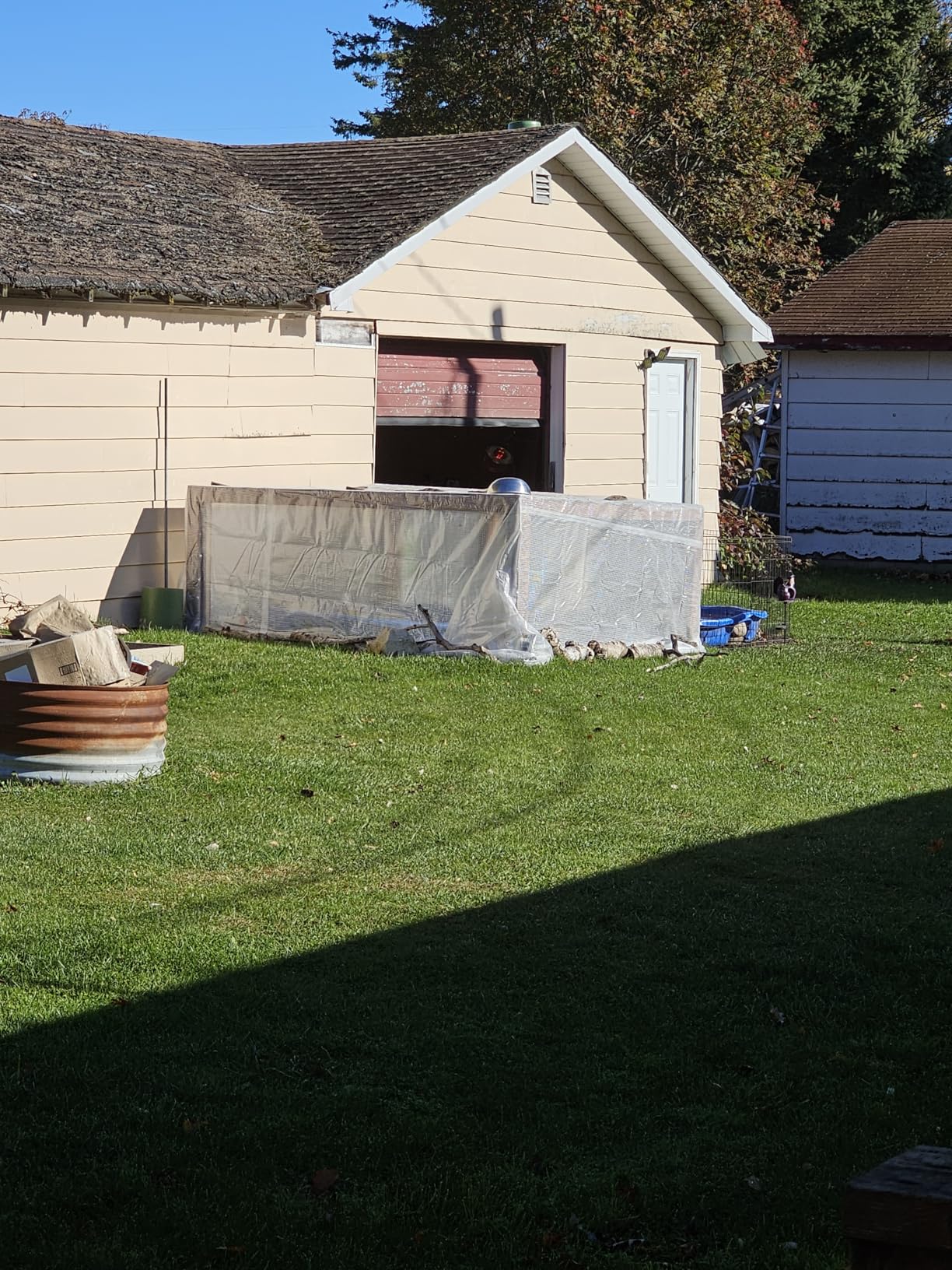 16 Mil Greenhouse Cover, Clear Plastic Tarps Heavy Duty Waterproof 16x20FT, UV Resistant Poly Clear Tarps with Grommets, Greenhouse Heavy Duty Tarp for Gardening, Farming, Nursery, Garden customer photo 1