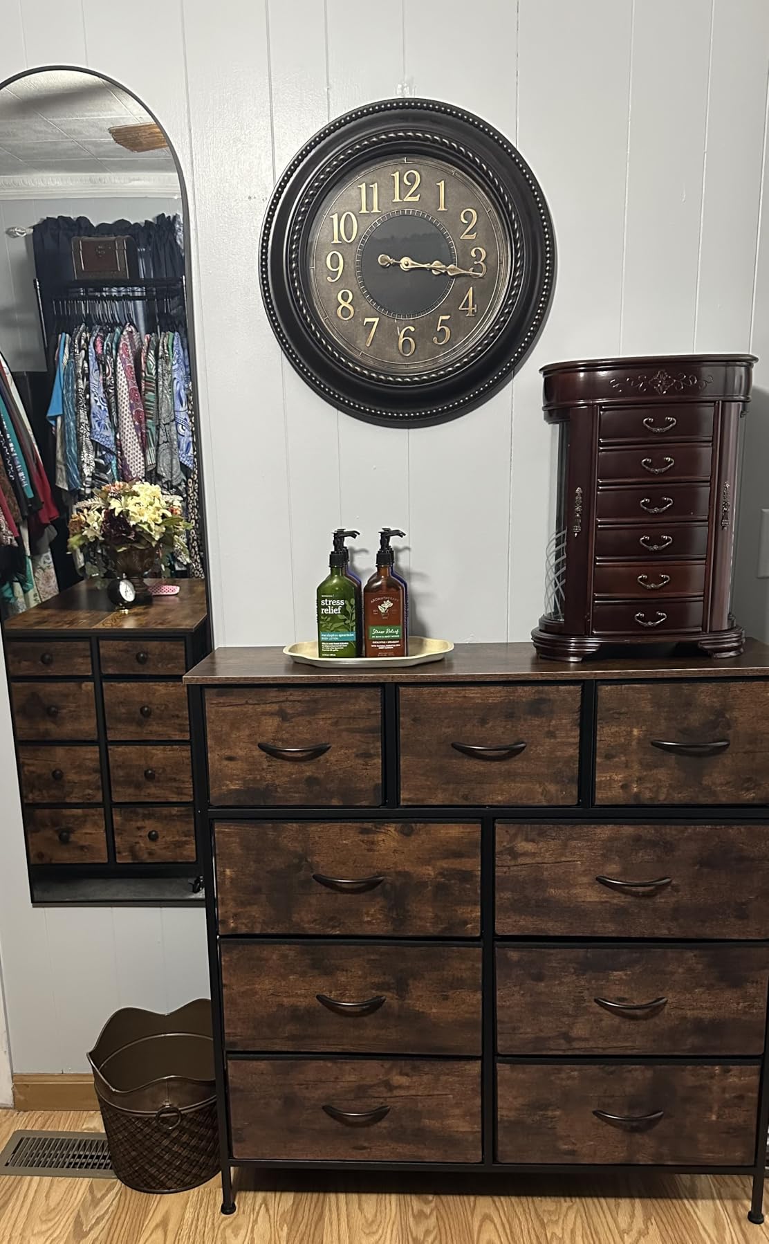 VIPEK V5 Medium Portable Closet Wardrobe Heavy Duty Clothes Rack, Freestanding Closet Metal Clothing Rack with 4 Hang Rods & 8 Shelves, Adjustable Custom Closet Rack, 56.7