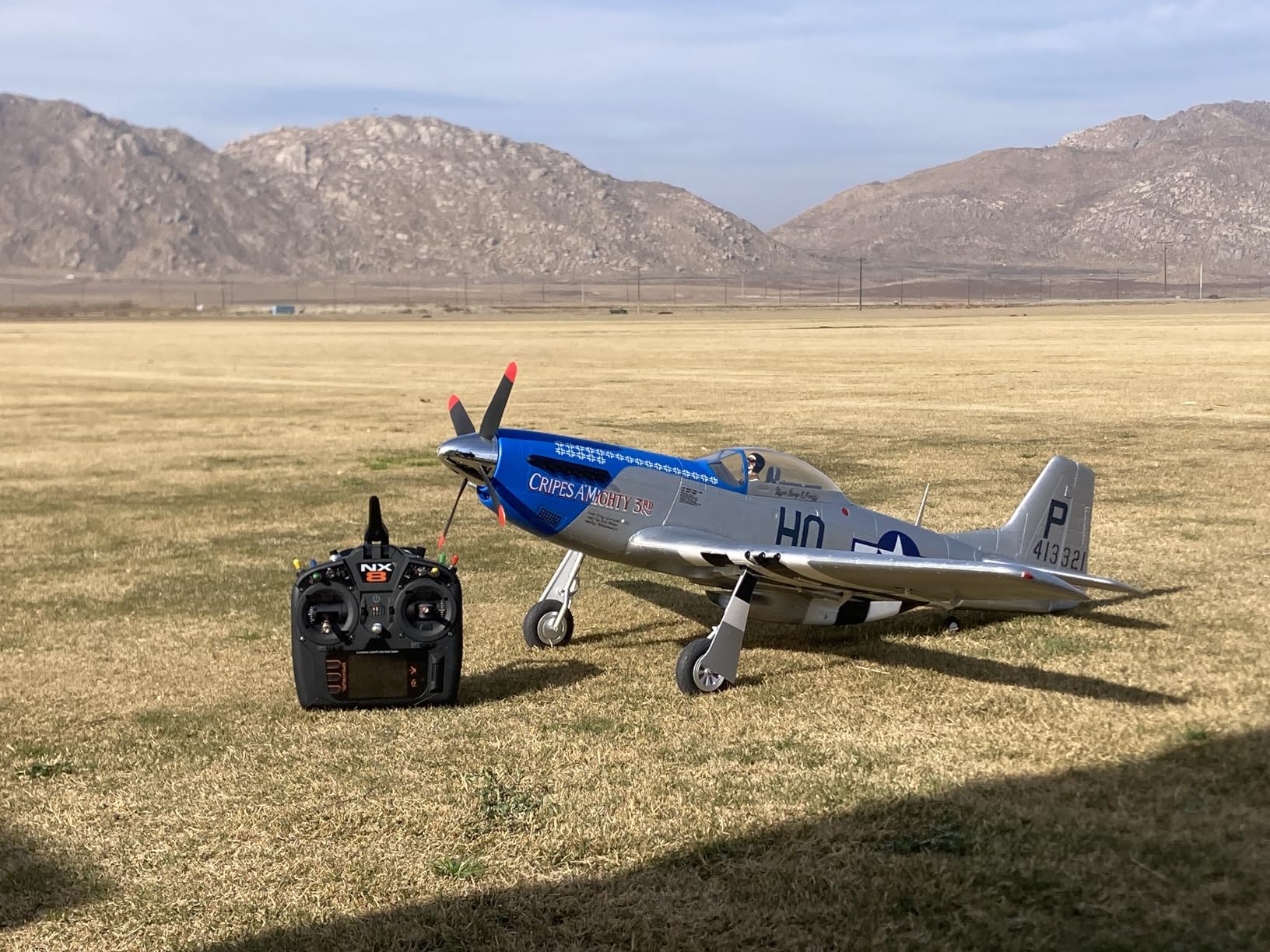 E-flite RC Airplane P-51D Mustang 1.2m BNF Basic with AS3X and Safe Select Cripes A'Mighty 3rd customer photo 1