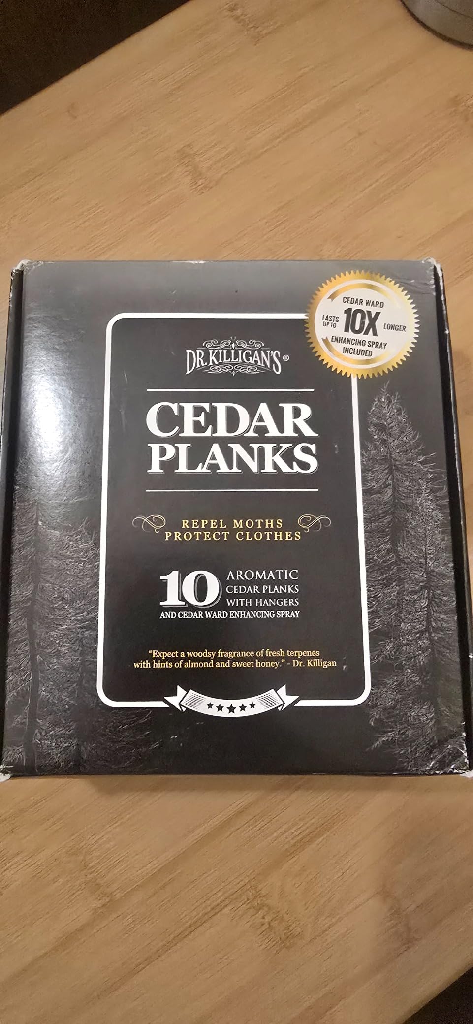 Dr. Killigan's Cedarwood Planks - Cedar Blocks for Clothes Storage, Great Alternative to Moth Balls for Closet, Drawer Deodorizer, Sustainably Harvested in USA (10-Pack) customer photo 2