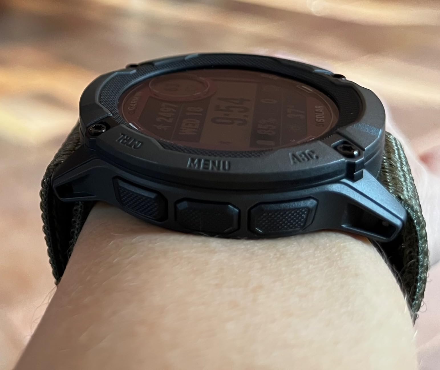 Garmin Instinct 2X Solar - Tactical Edition, Rugged GPS Smartwatch, Built-in Flashlight, Ballistics Calculator, Solar Charging Capability, Black customer photo 2