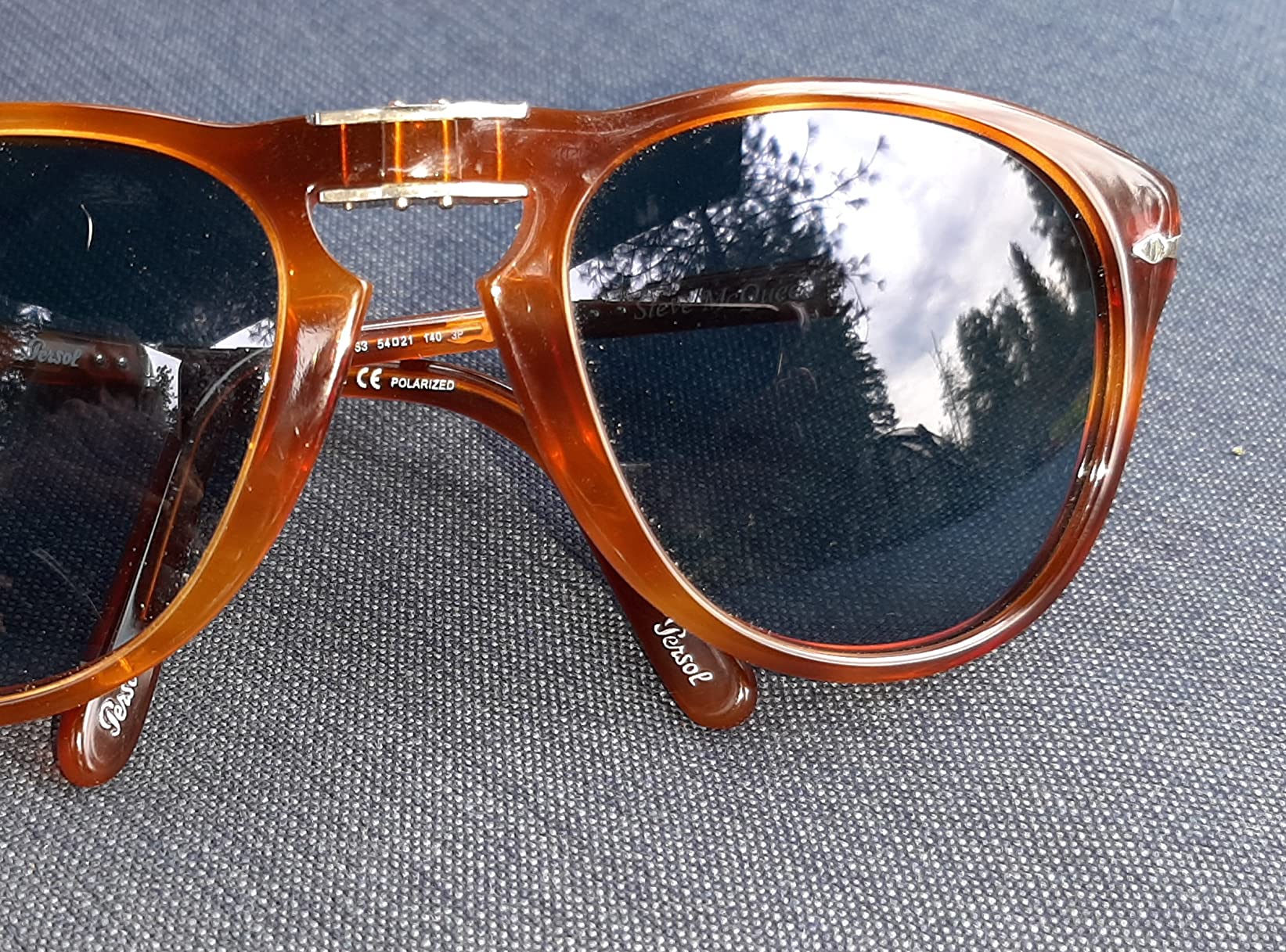 Persol PO0714SM Steve McQueen Aviator Sunglasses - Folding Polarized customer photo 1