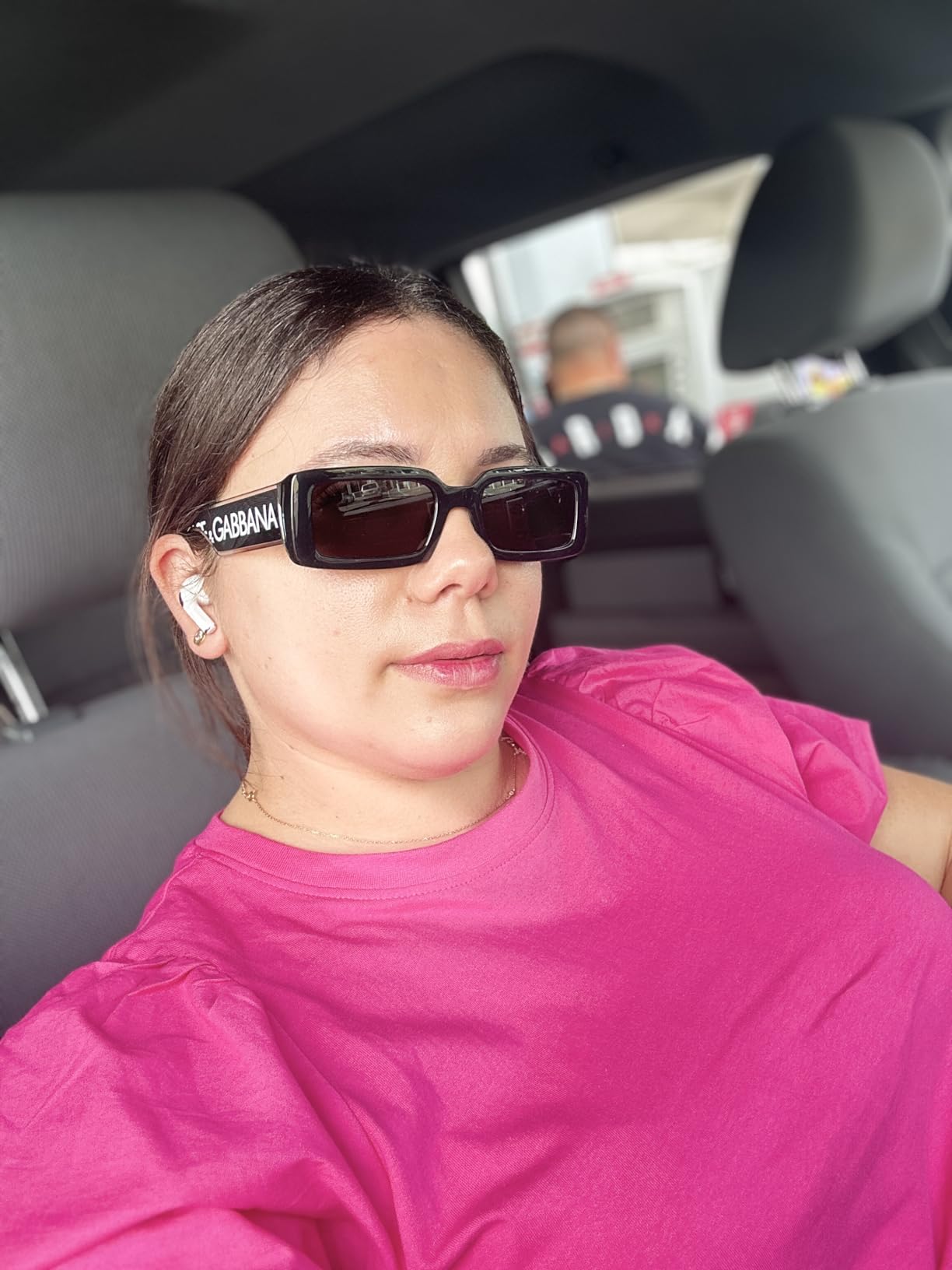 Dolce & Gabbana Women's Narrow Rectangle Sunglasses customer photo 2