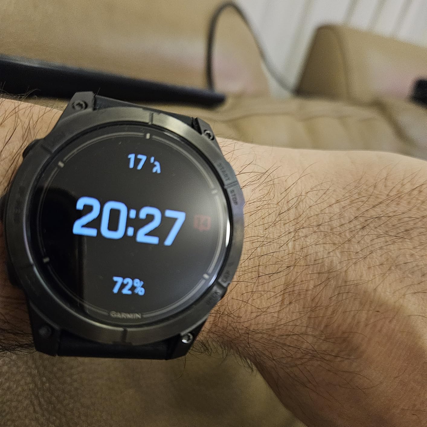 Garmin epix Pro (Gen 2) Sapphire Edition, 42mm, High Performance Smartwatch, Advanced Training Technology, Built-in Flashlight, Light Sand customer photo 2