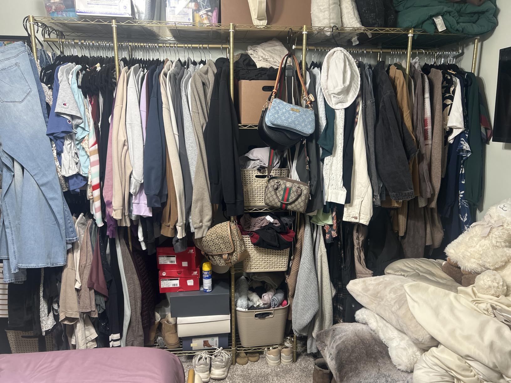 VIPEK V50 Extra Large Closet Rack Heavy Duty Garment Rack Freestanding Wardrobe with Shelves, Portable Metal Clothing Rack for Hanging Clothes, Adjustable Open Closet System, 1300 lb Capacity, Black customer photo 1